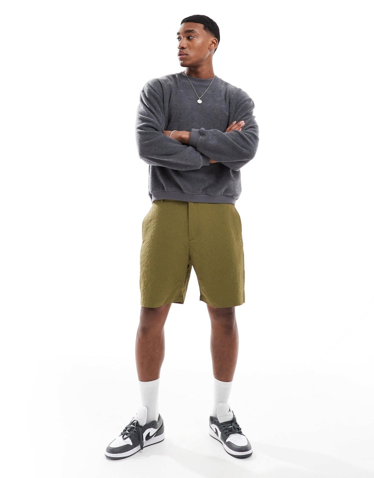 PS Paul Smith short sleeve seersucker shorts in khaki - ASOS Sample Sale EU Store