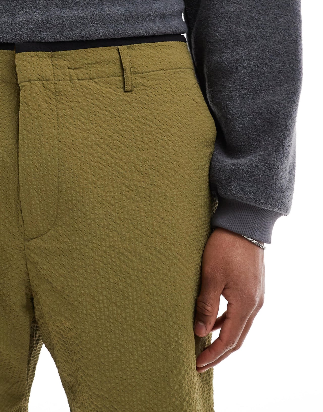 PS Paul Smith short sleeve seersucker shorts in khaki - ASOS Sample Sale EU Store