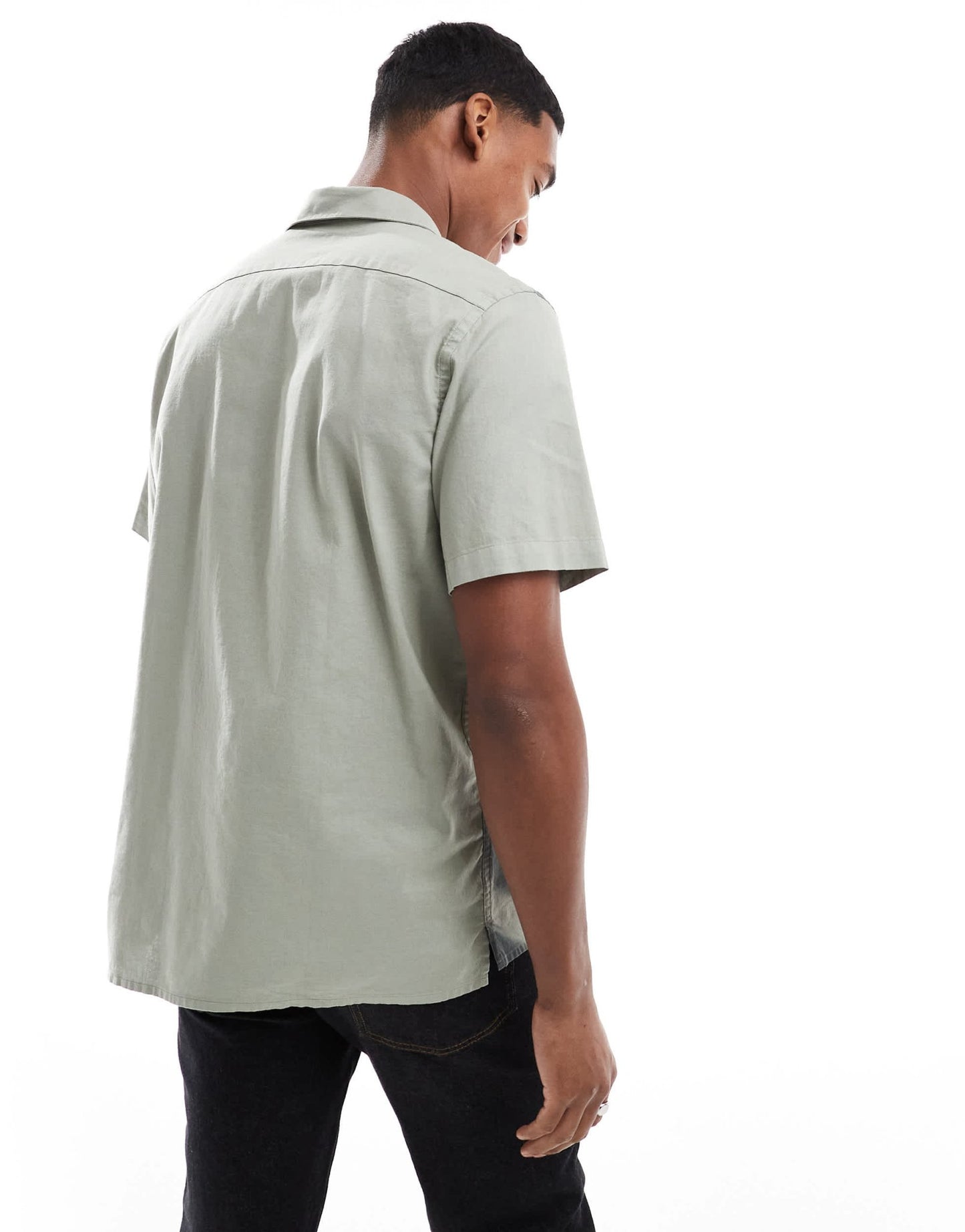 PS Paul Smith short sleeve shadow print shirt in green - ASOS Sample Sale EU Store