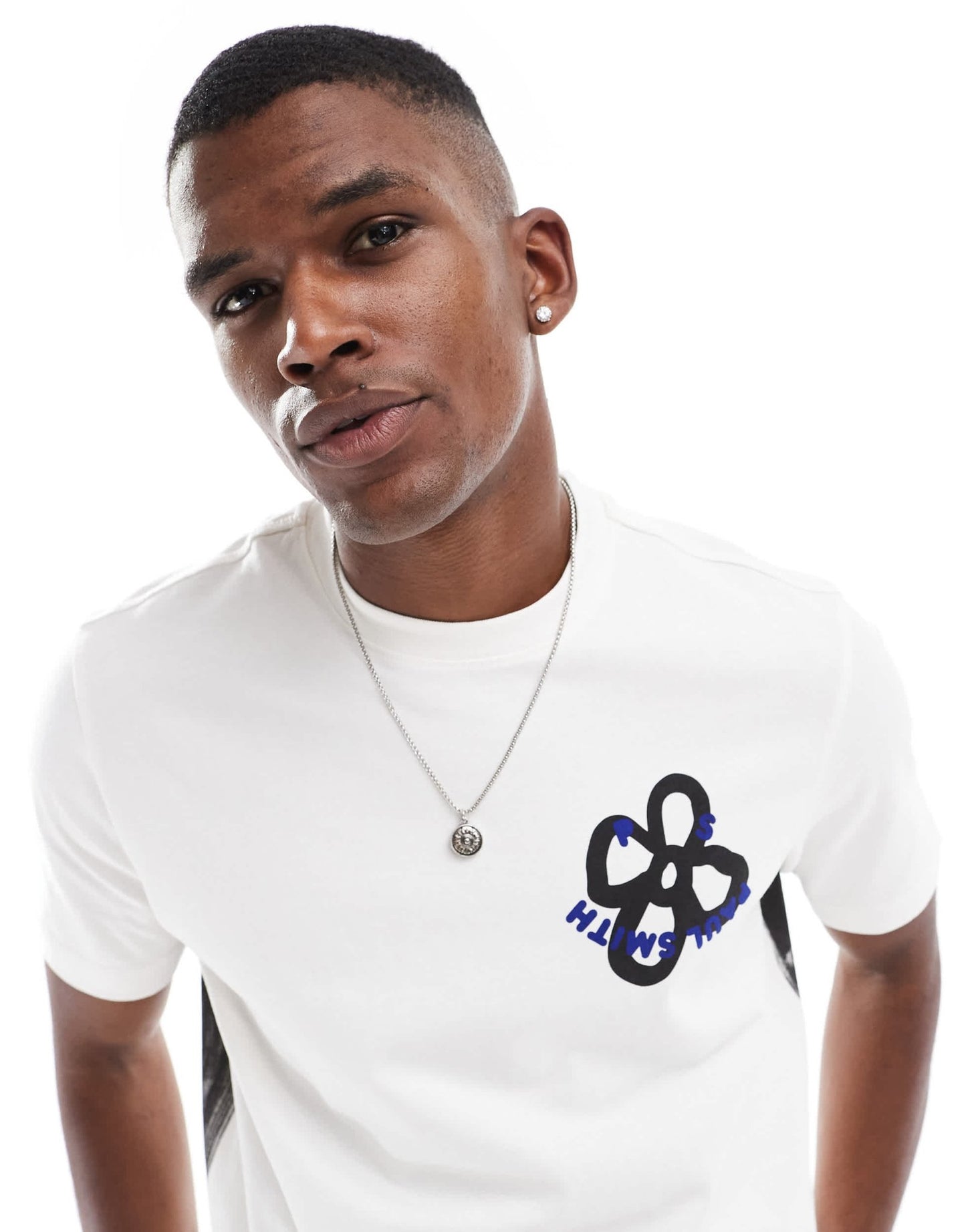 PS Paul Smith t-shirt with backprint in white - ASOS Sample Sale EU Store