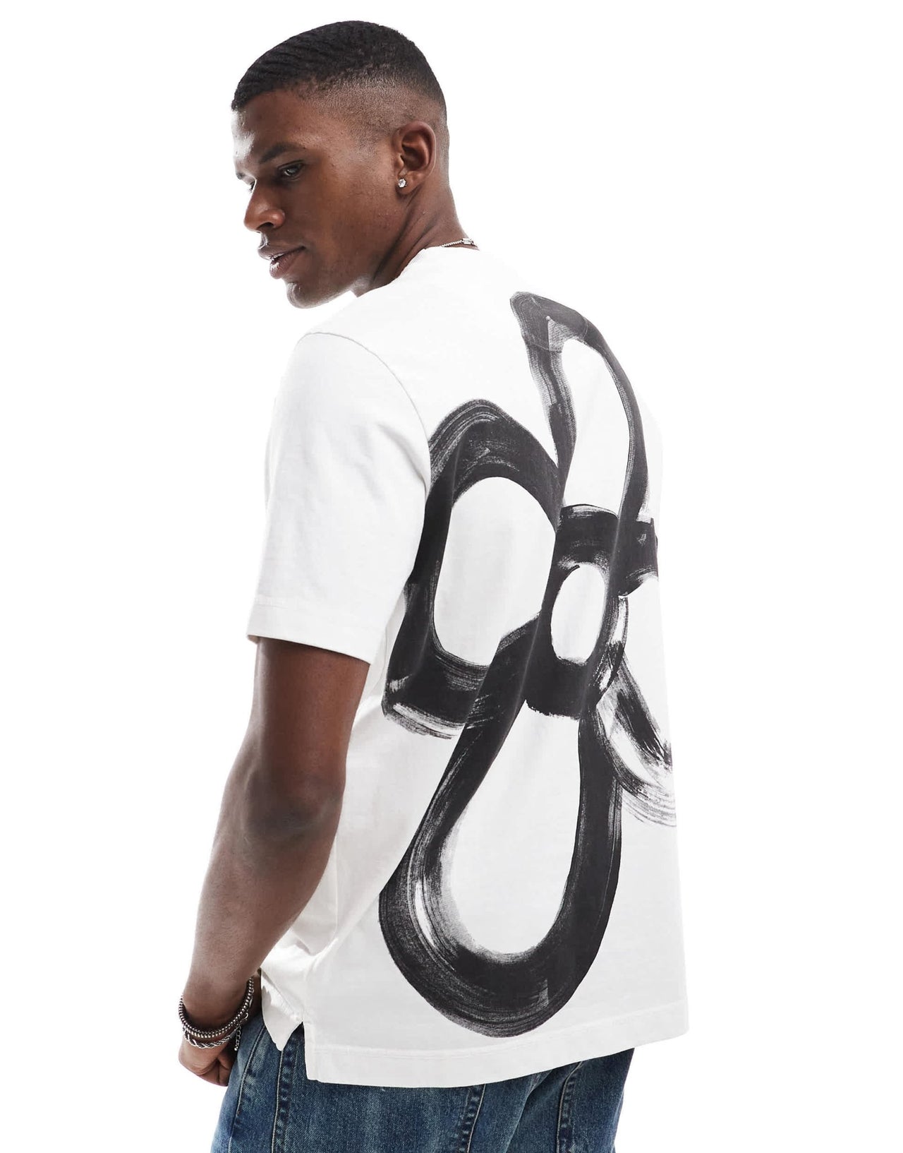 PS Paul Smith t-shirt with backprint in white - ASOS Sample Sale EU Store