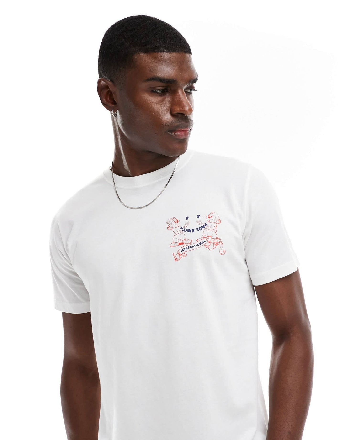 PS Paul Smith t-shirt with front and back mouse print in white - ASOS Sample Sale EU Store