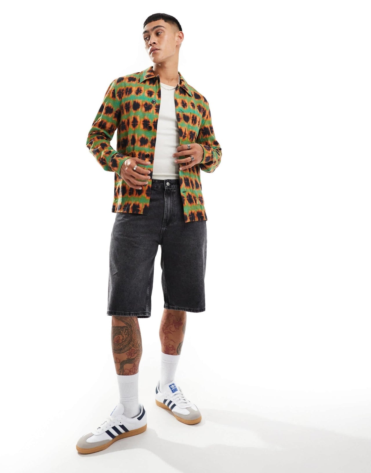 PS Paul Smith tie - dye overshirt in green CO ORD - ASOS Sample Sale EU Store