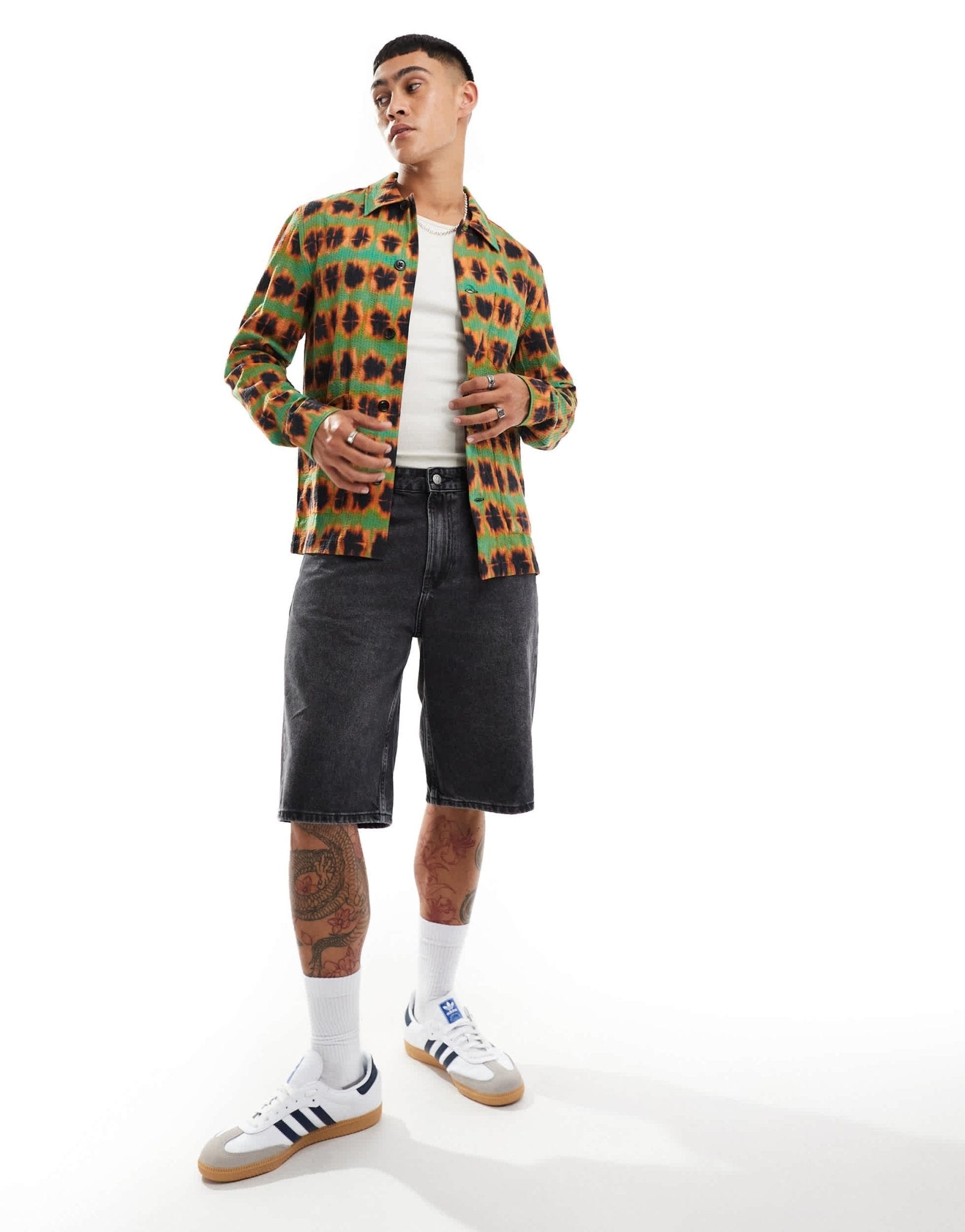 PS Paul Smith tie - dye overshirt in green CO ORD - ASOS Sample Sale EU Store
