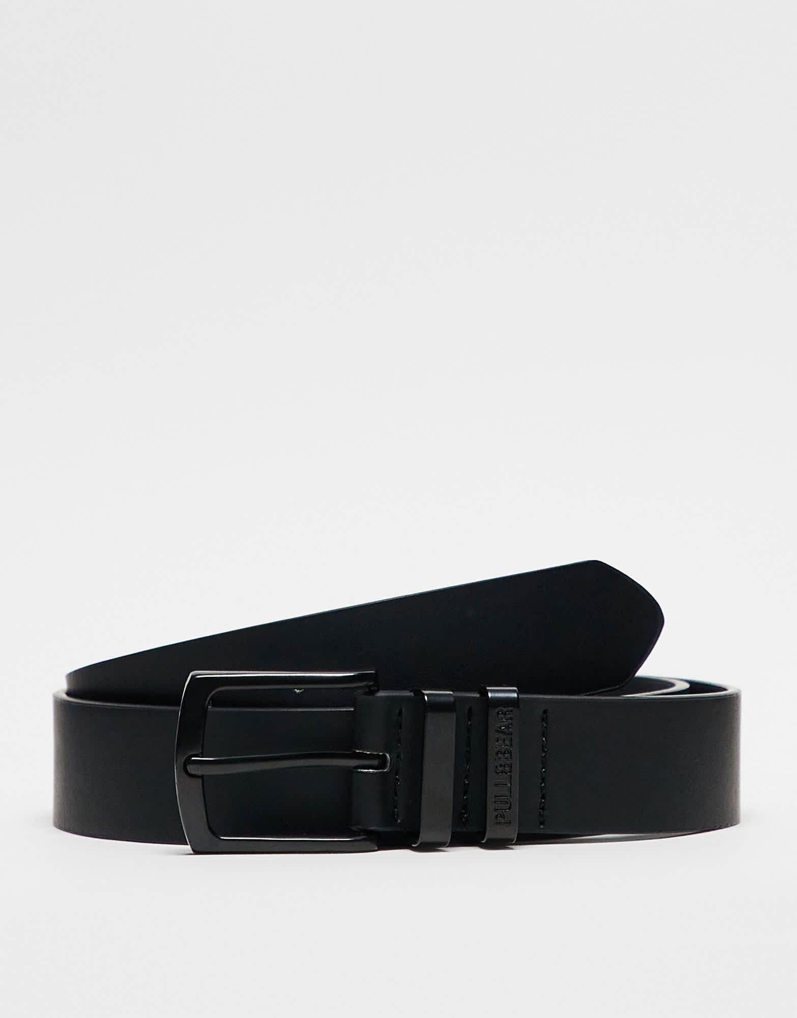 Pull&Bear faux leather belt in black - ASOS Sample Sale EU Store
