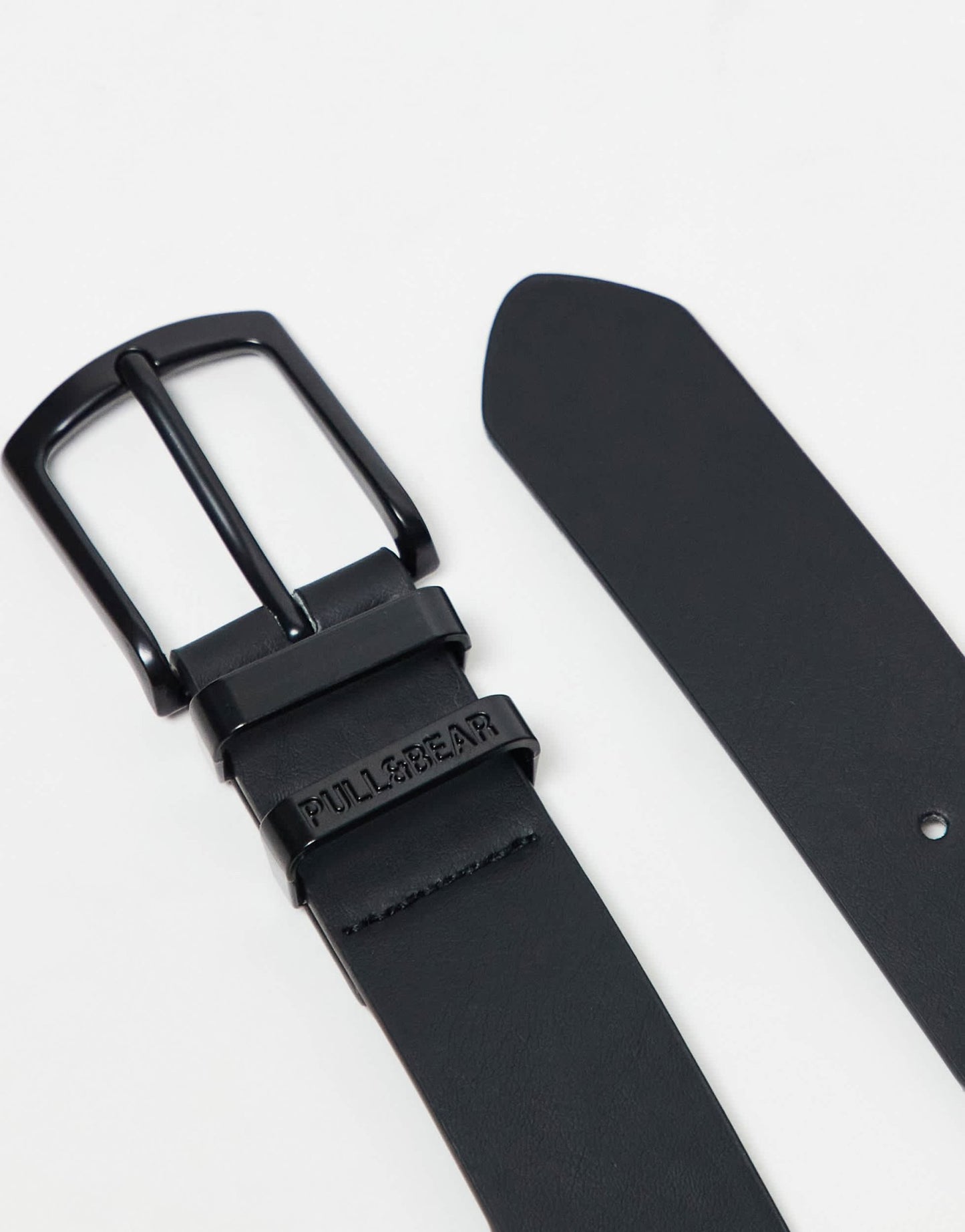 Pull&Bear faux leather belt in black - ASOS Sample Sale EU Store