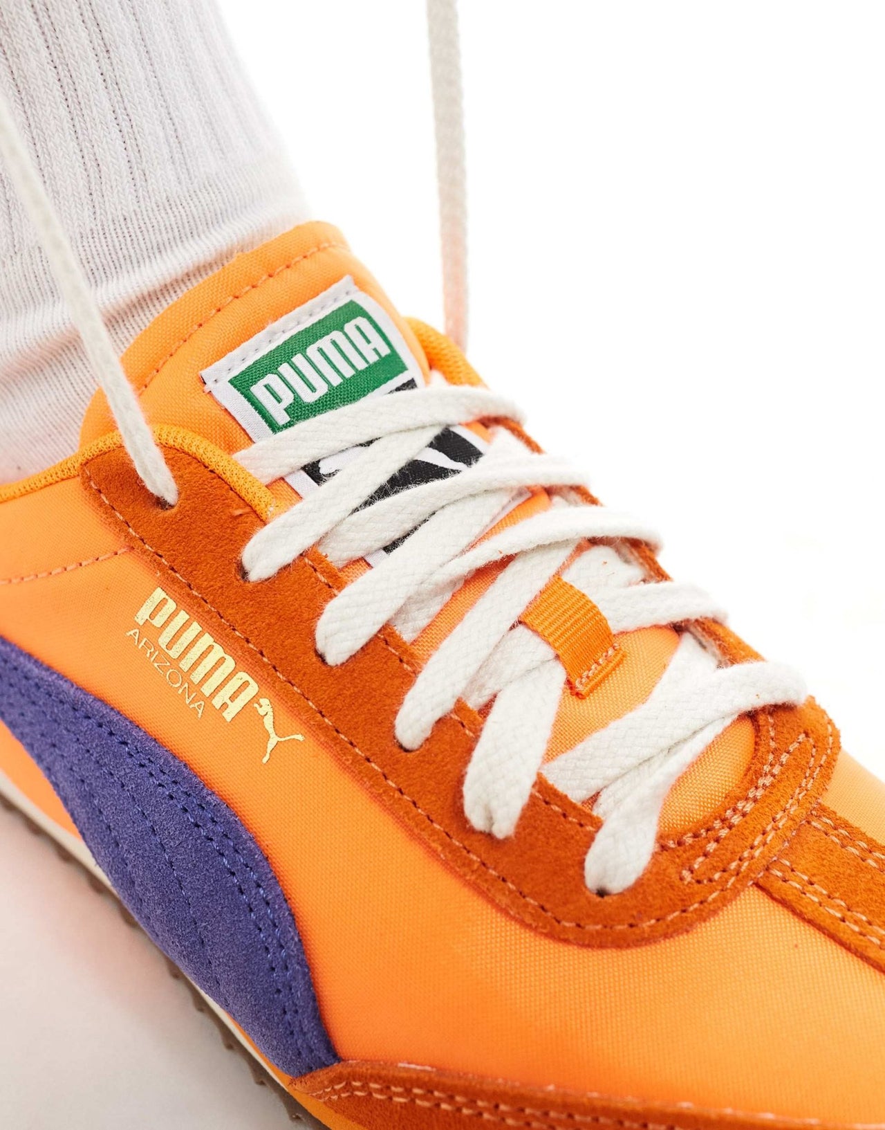 Puma Arizona Nylon trainers in orange and blue - ASOS Sample Sale EU Store