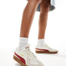 Puma Army trainers in white and burgundy