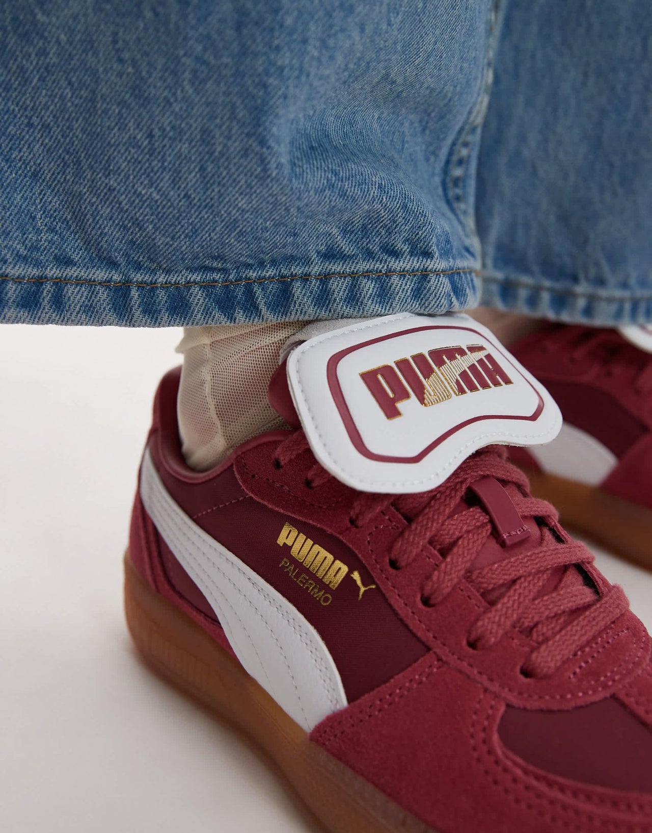 Puma Moda Tongue Palermo trainers in burgundy & white - ASOS Sample Sale EU Store