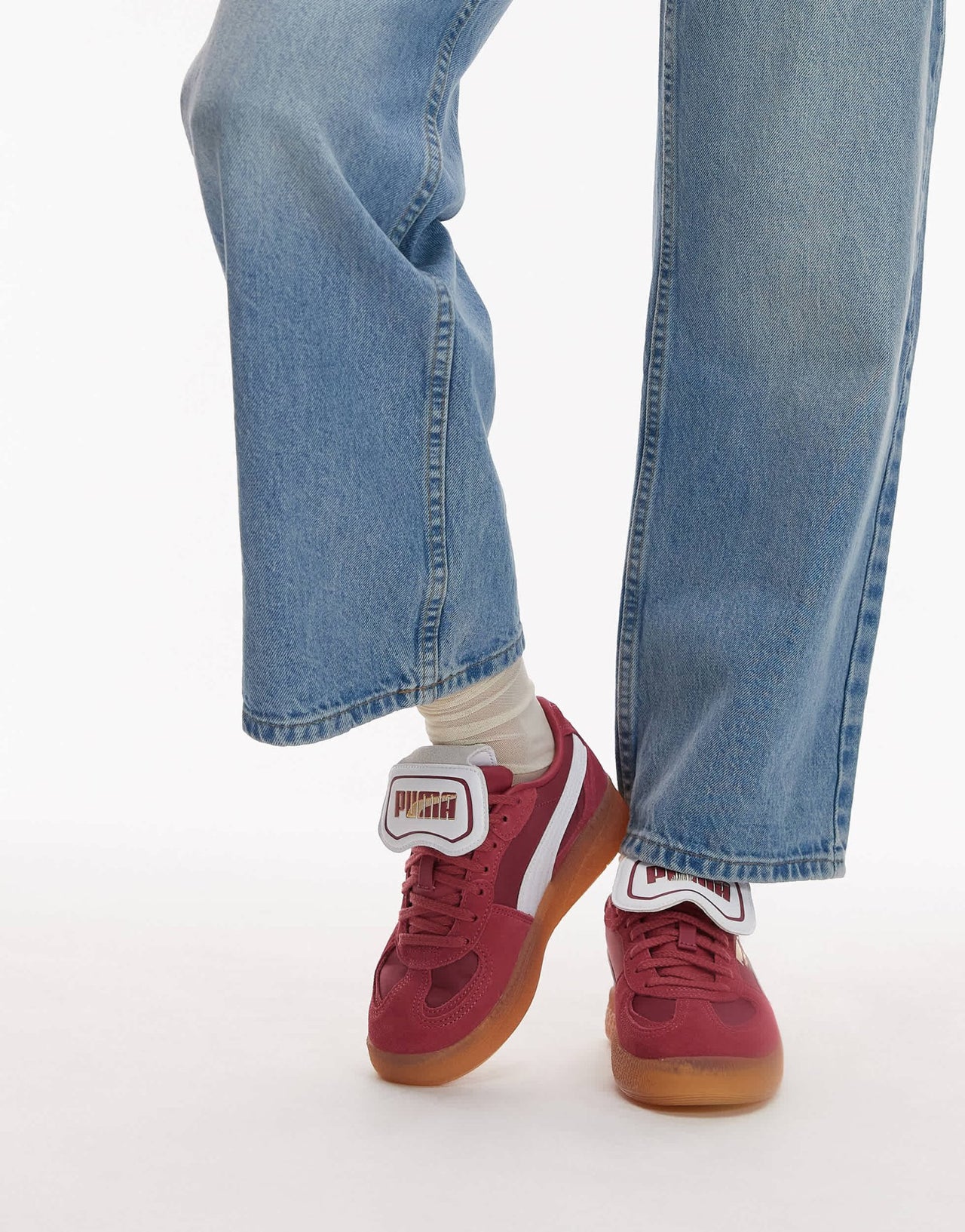 Puma Moda Tongue Palermo trainers in burgundy & white - ASOS Sample Sale EU Store