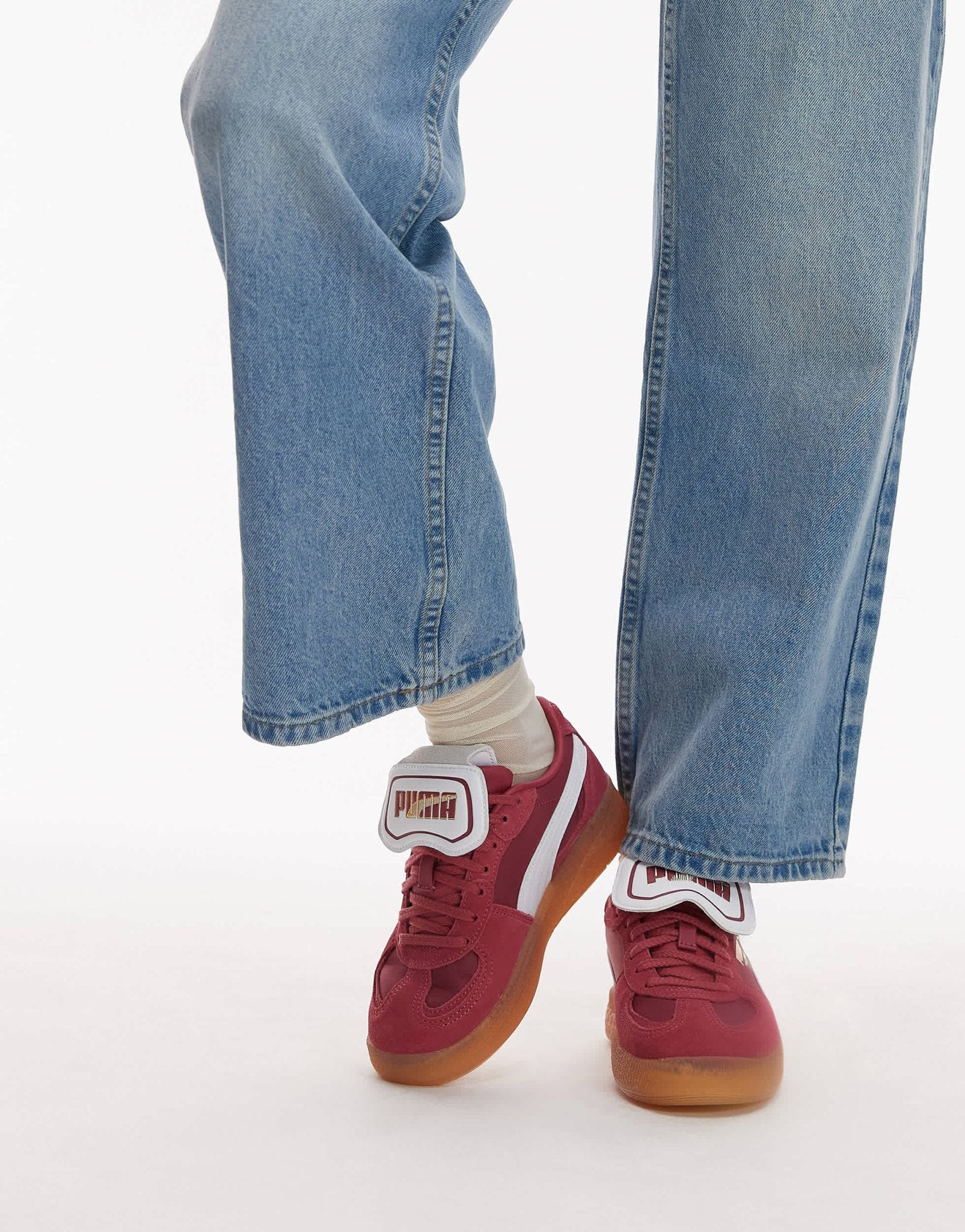 Puma Moda Tongue Palermo trainers in burgundy & white - ASOS Sample Sale EU Store