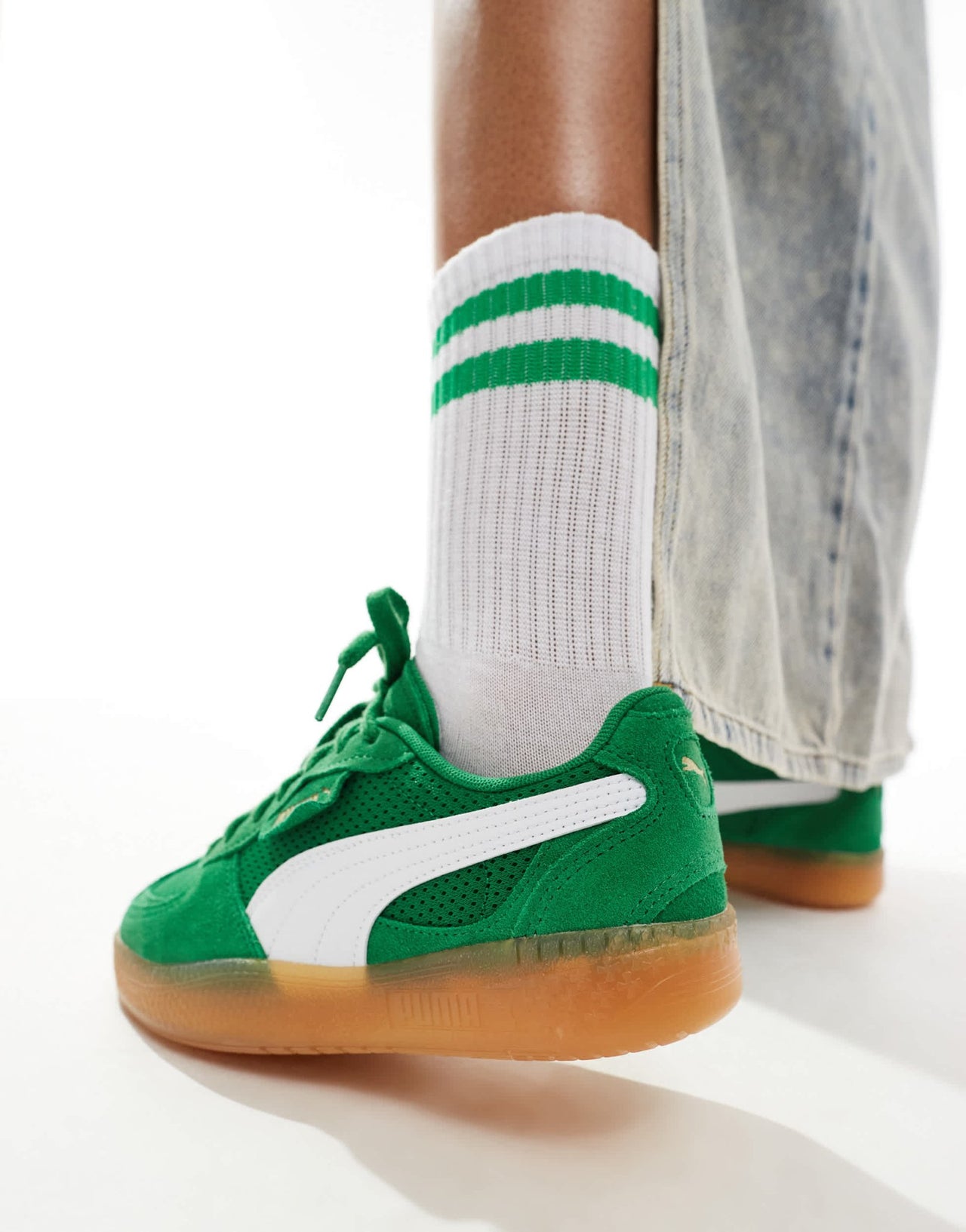 Puma Palermo LaModa Vintage trainers in green - ASOS Sample Sale EU Store
