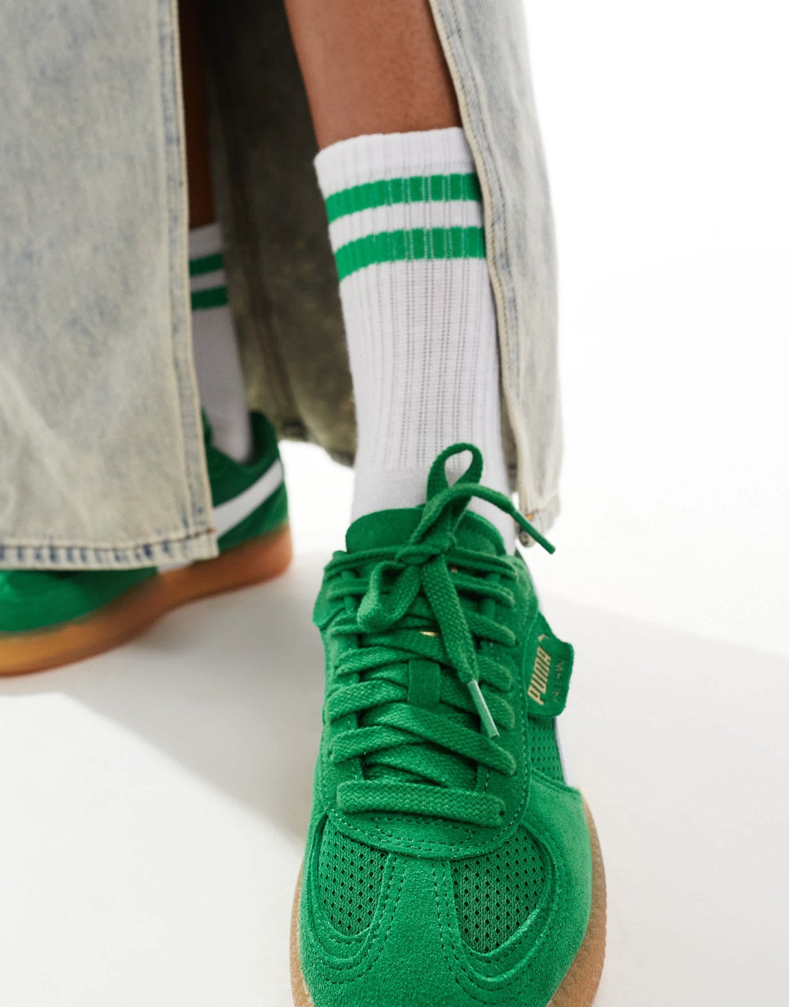 Puma Palermo LaModa Vintage trainers in green - ASOS Sample Sale EU Store
