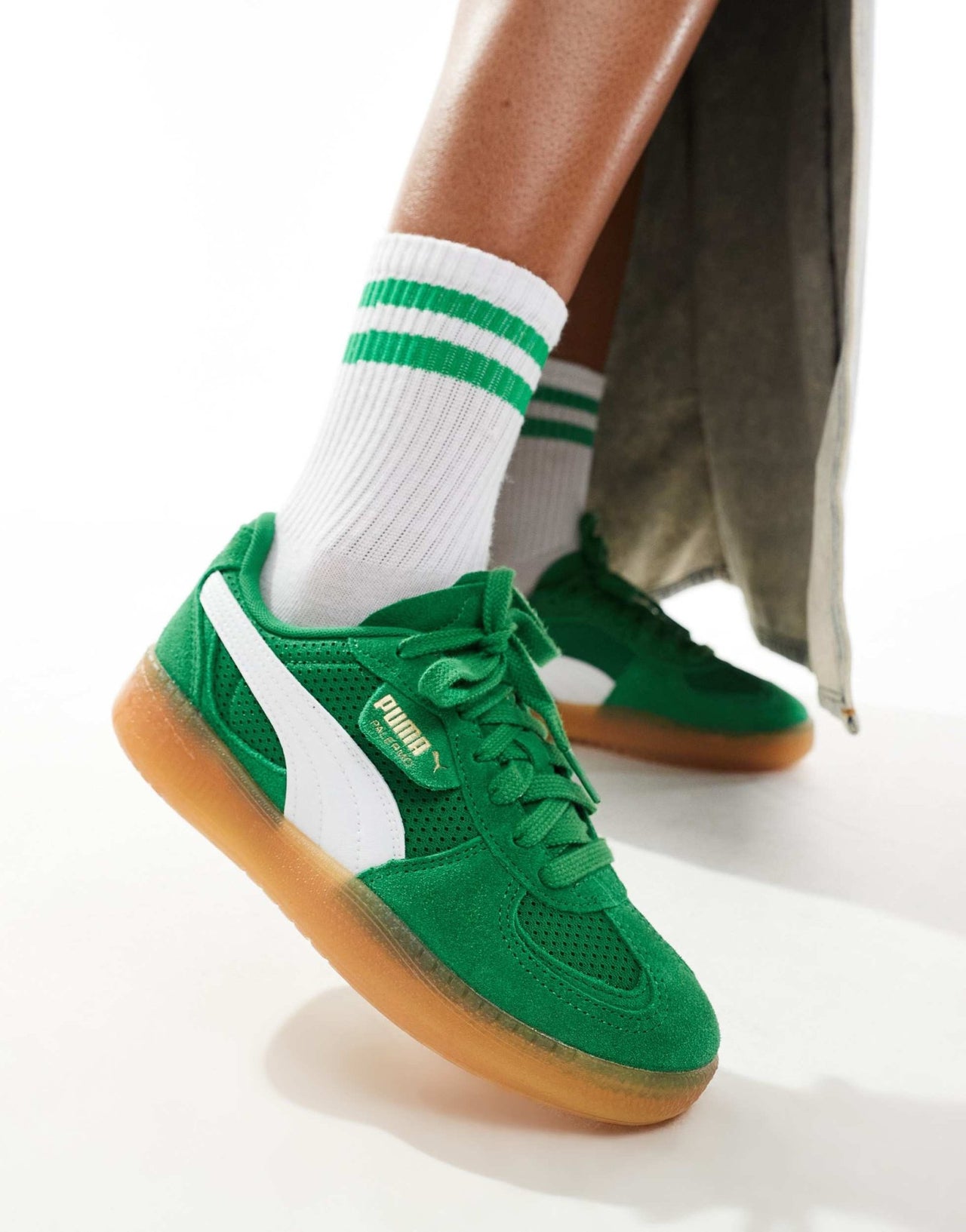 Puma Palermo LaModa Vintage trainers in green - ASOS Sample Sale EU Store