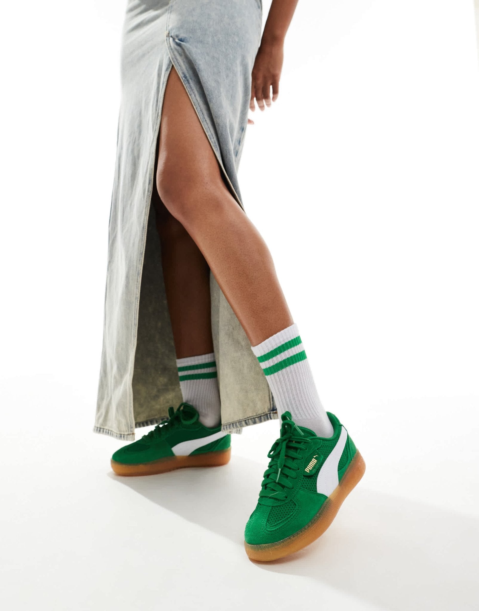 Puma Palermo LaModa Vintage trainers in green - ASOS Sample Sale EU Store