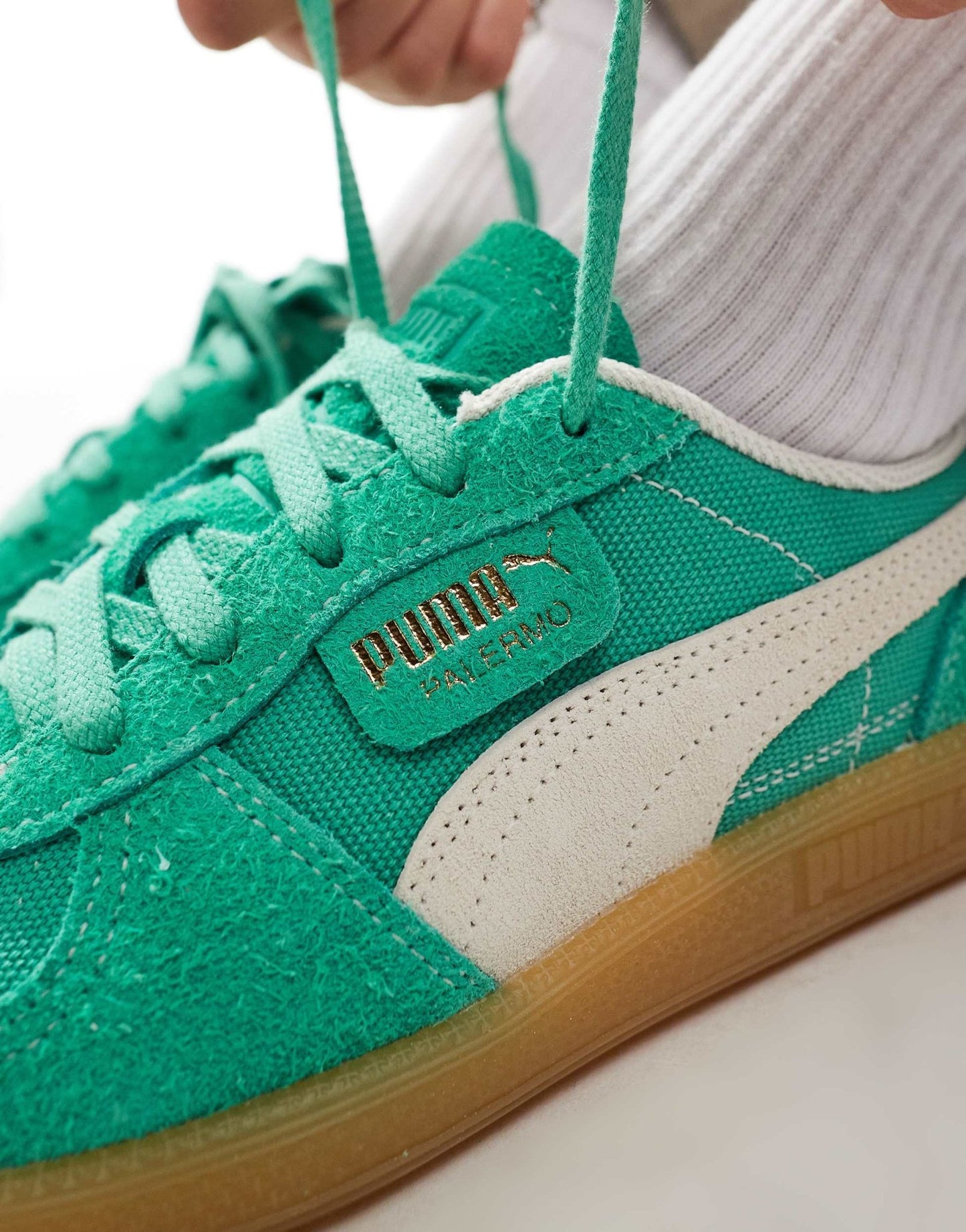 Puma Palermo Vintage trainers in green - ASOS Sample Sale EU Store