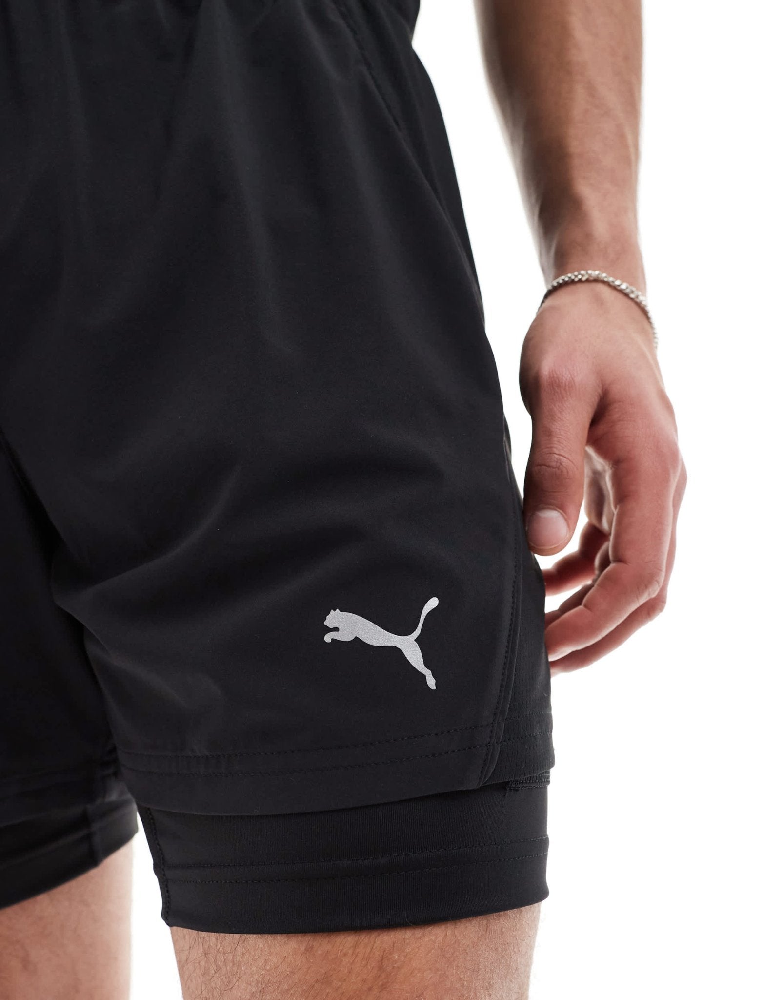 Puma Run Velocity 2 in 1 shorts in black - ASOS Sample Sale EU Store