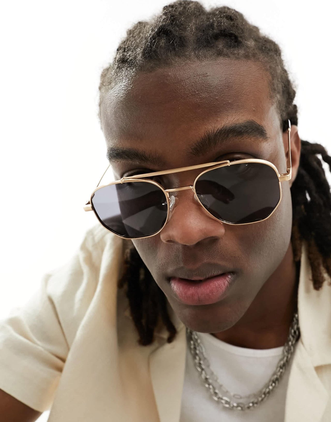 Quay locals only round aviator sunglasses in black polarised - ASOS Sample Sale EU Store