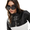 Lunettes de soleil Quay x Guizio Balance Shield en noir