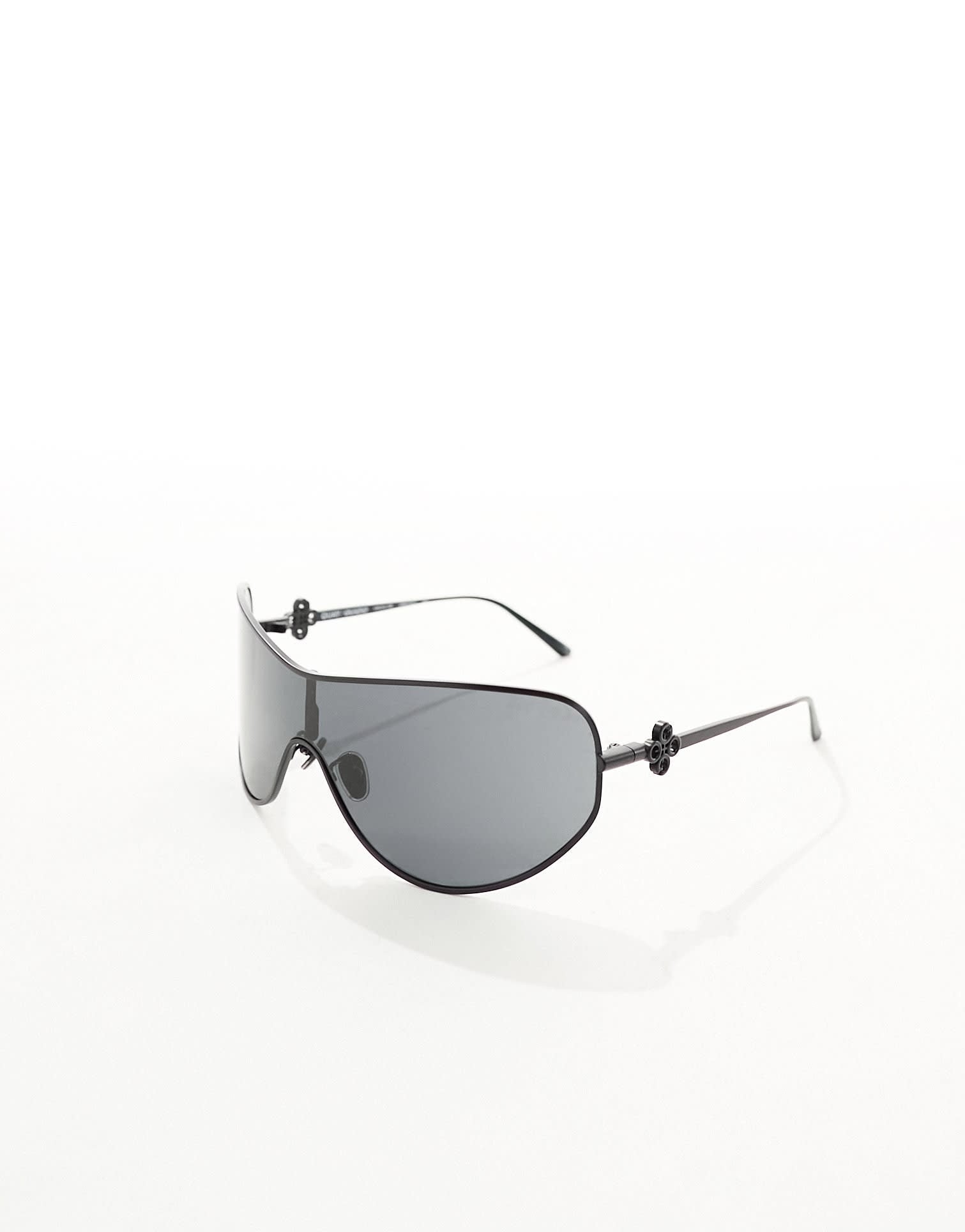 Quay x Guizio balance shield sunglasses in black - ASOS Sample Sale EU Store