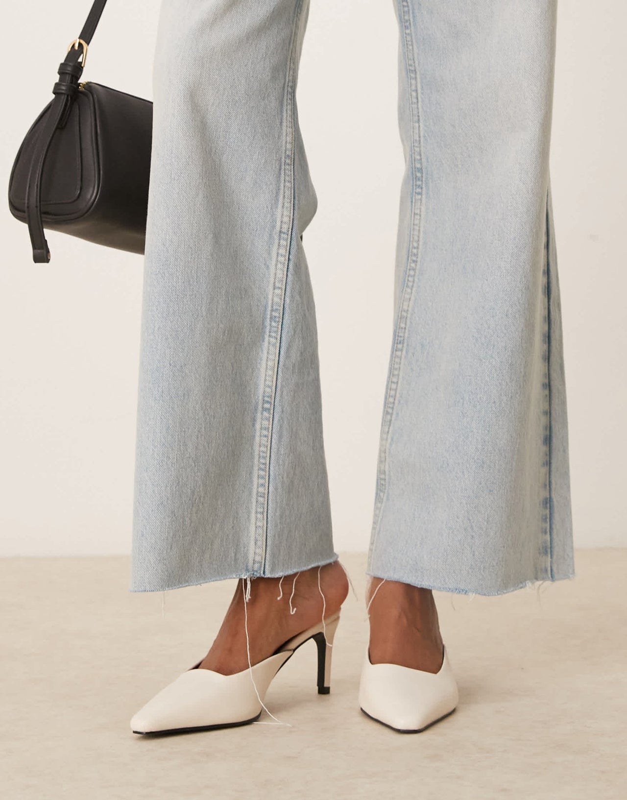 RAID Miko kitten heeled mules in cream - ASOS Sample Sale EU Store