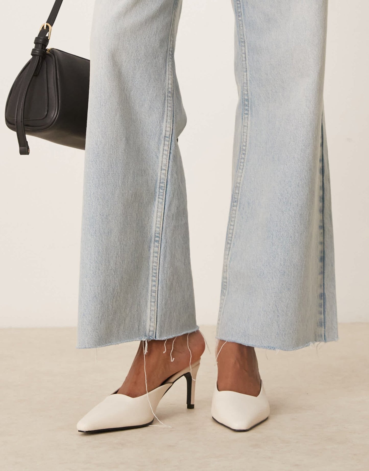 RAID Miko kitten heeled mules in cream - ASOS Sample Sale EU Store