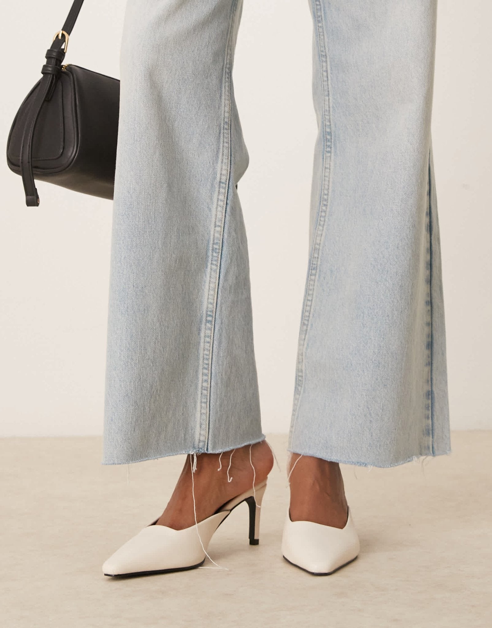 RAID Miko kitten heeled mules in cream - ASOS Sample Sale EU Store