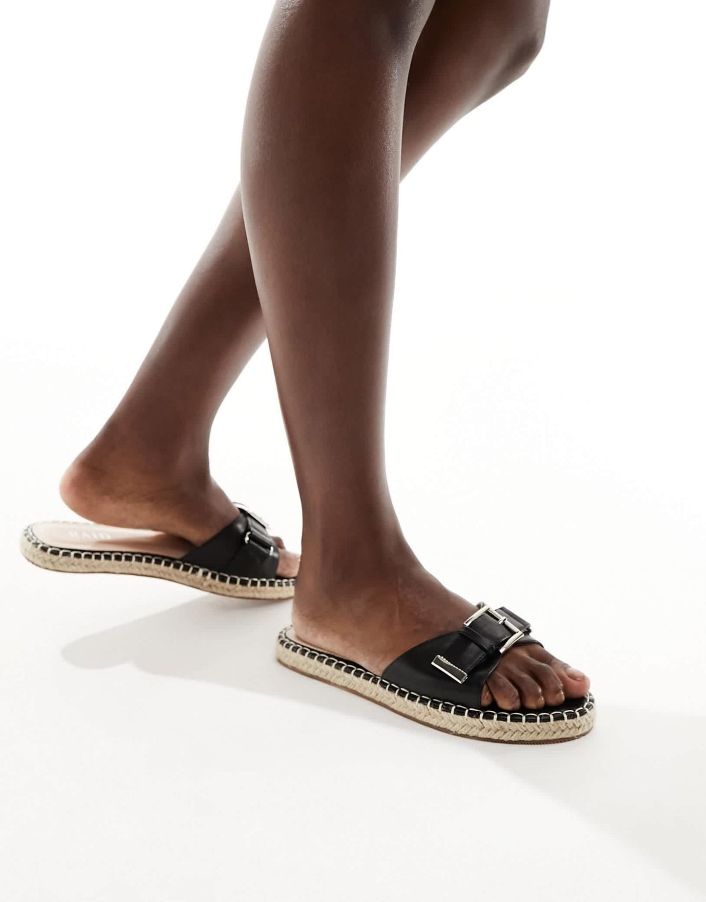 RAID Ruheen flat espadrille sandals in black - ASOS Sample Sale EU Store