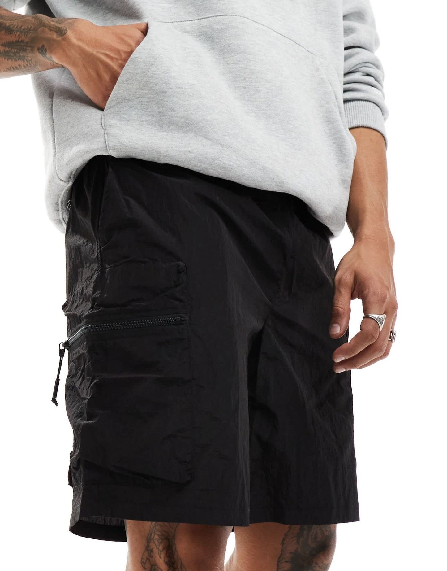 Rains Kano nylon utility shorts in black - ASOS Sample Sale EU Store