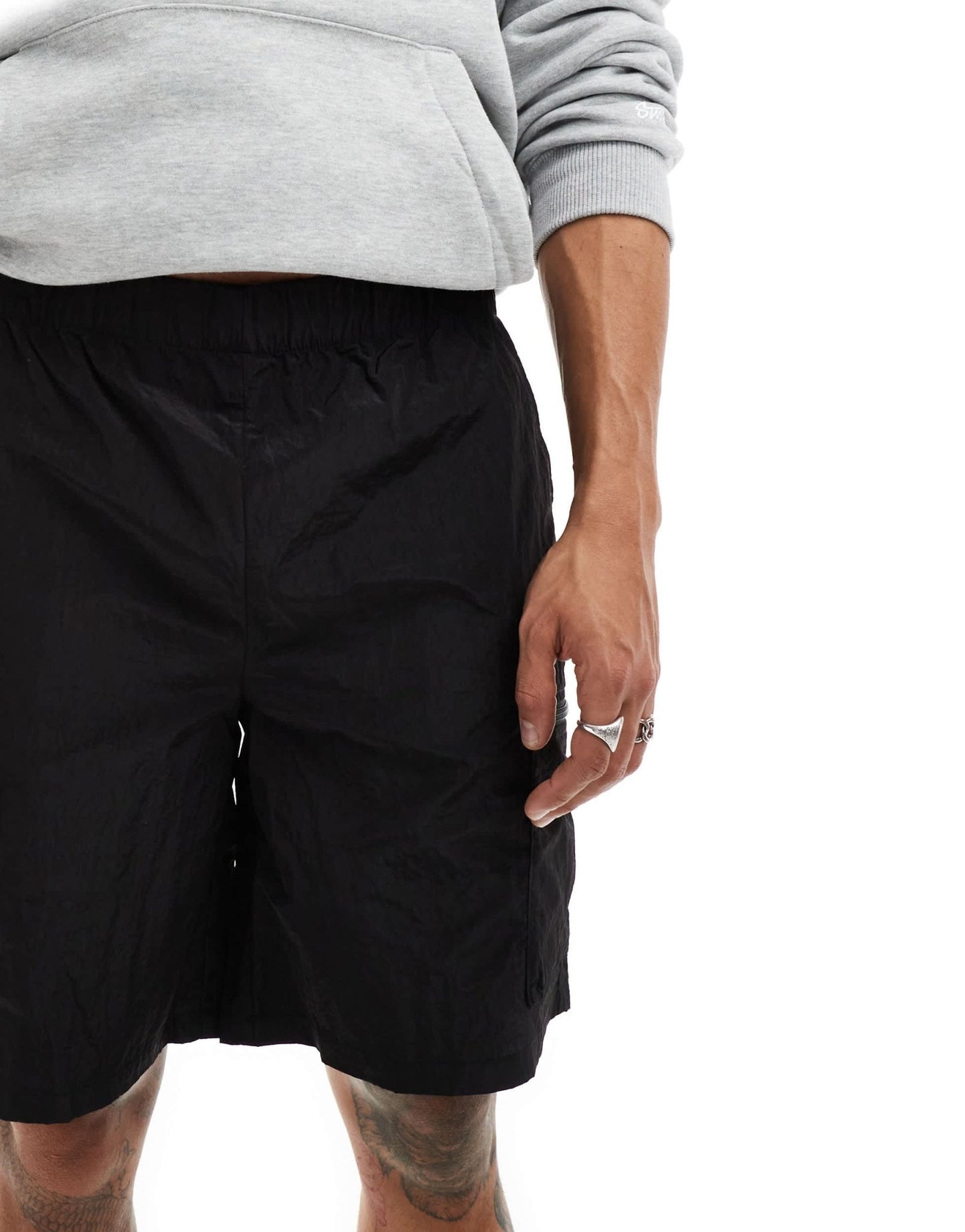 Rains Kano nylon utility shorts in black - ASOS Sample Sale EU Store