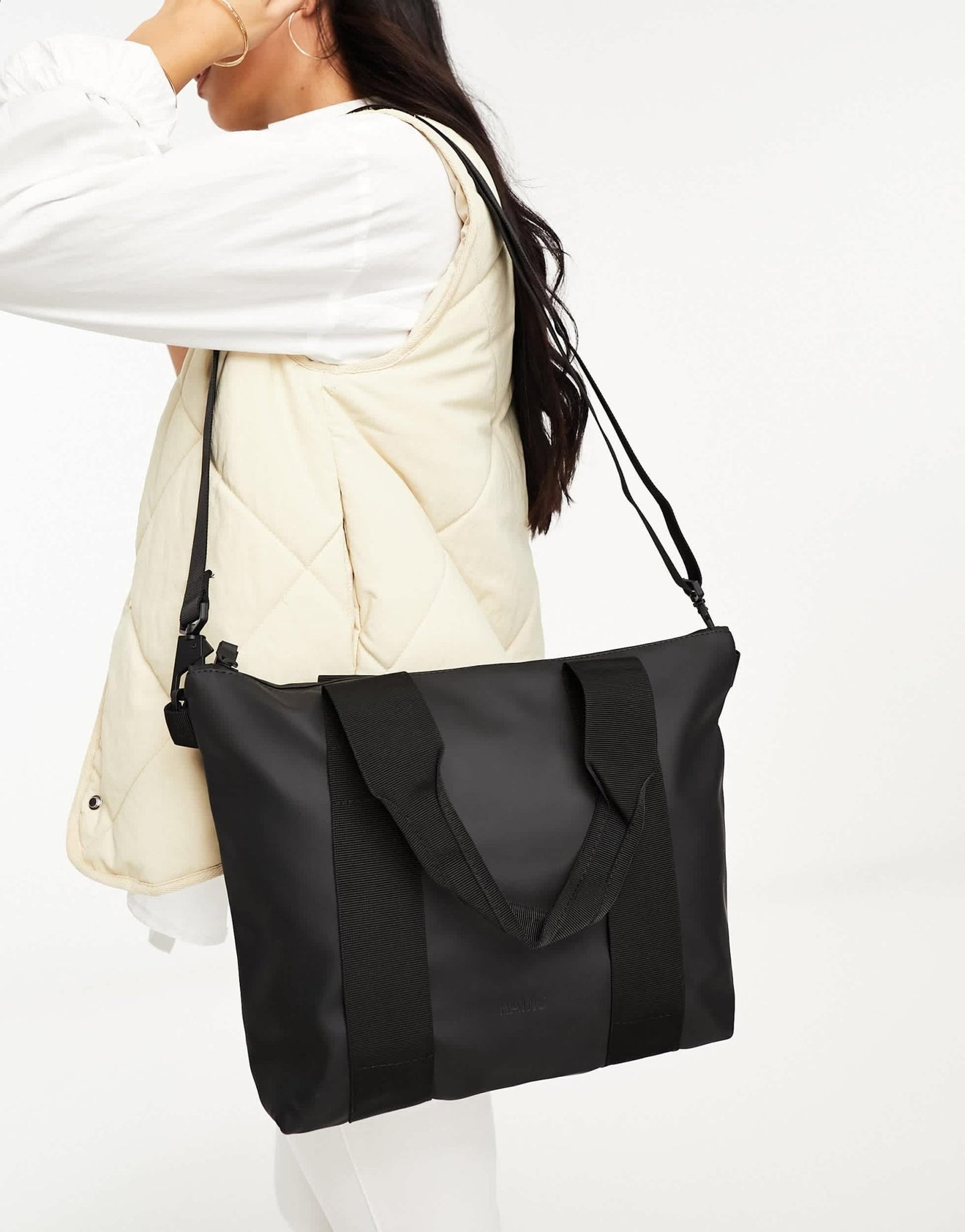 Rains mico tote bag in black - ASOS Sample Sale EU Store