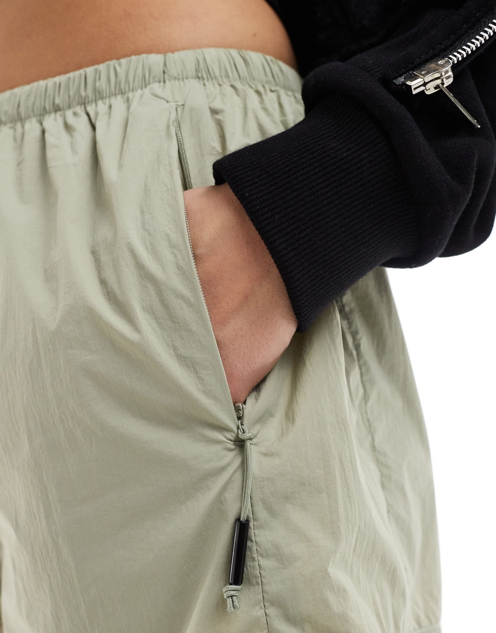 Rains Naha ultra lightweight nylon shorts in sage green - ASOS Sample Sale EU Store