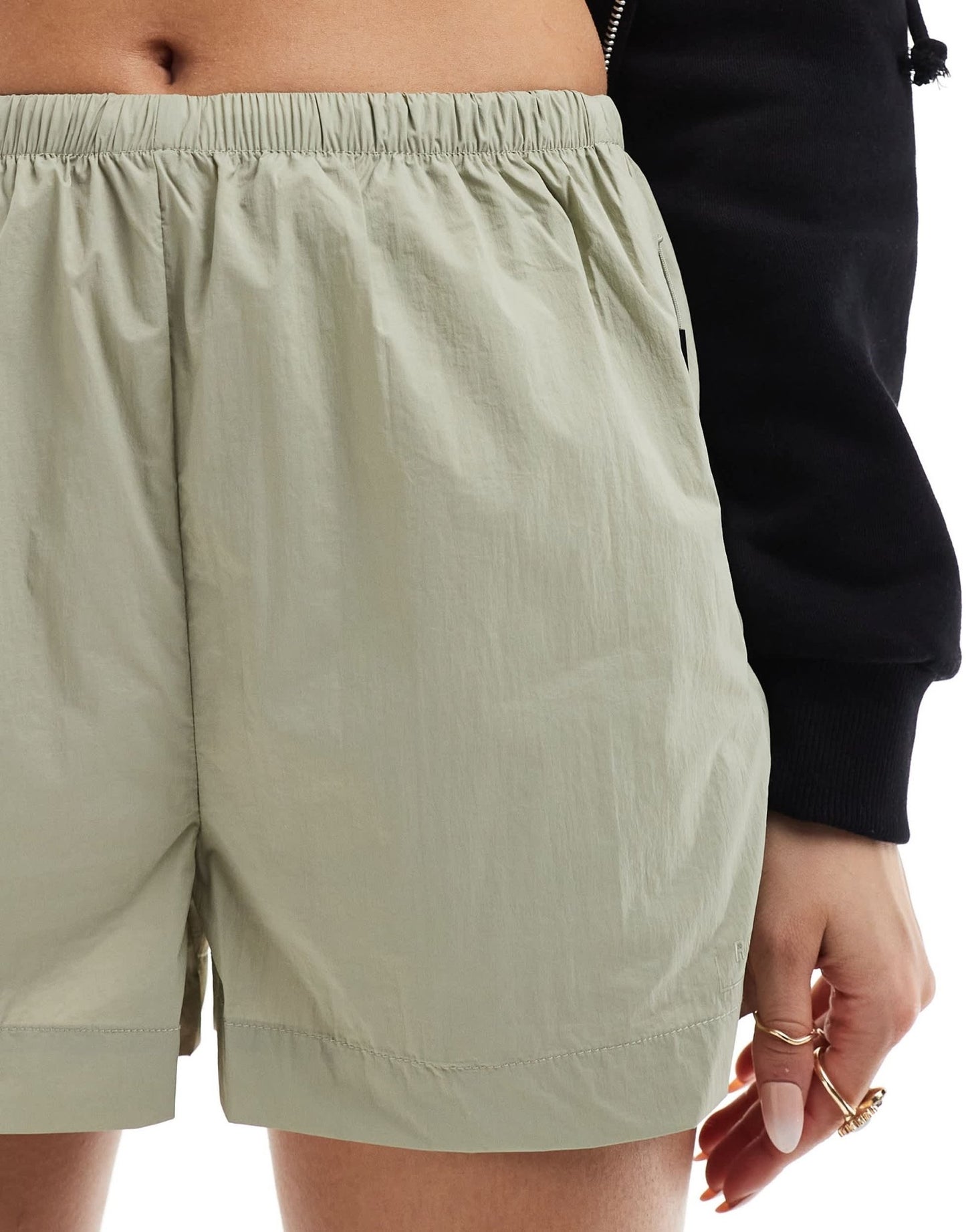 Rains Naha ultra lightweight nylon shorts in sage green - ASOS Sample Sale EU Store