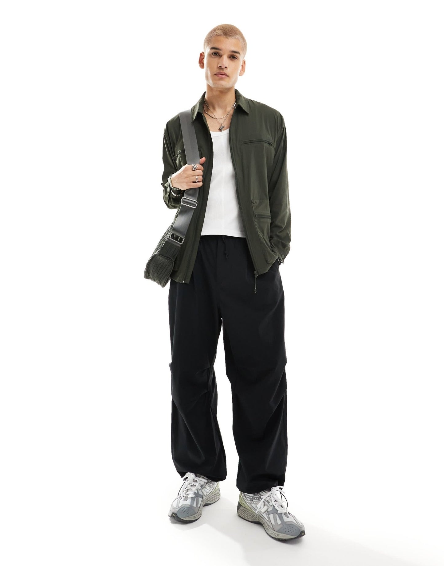 Rains Tomar stretch ripstop utility overshirt in dark green - ASOS Sample Sale EU Store