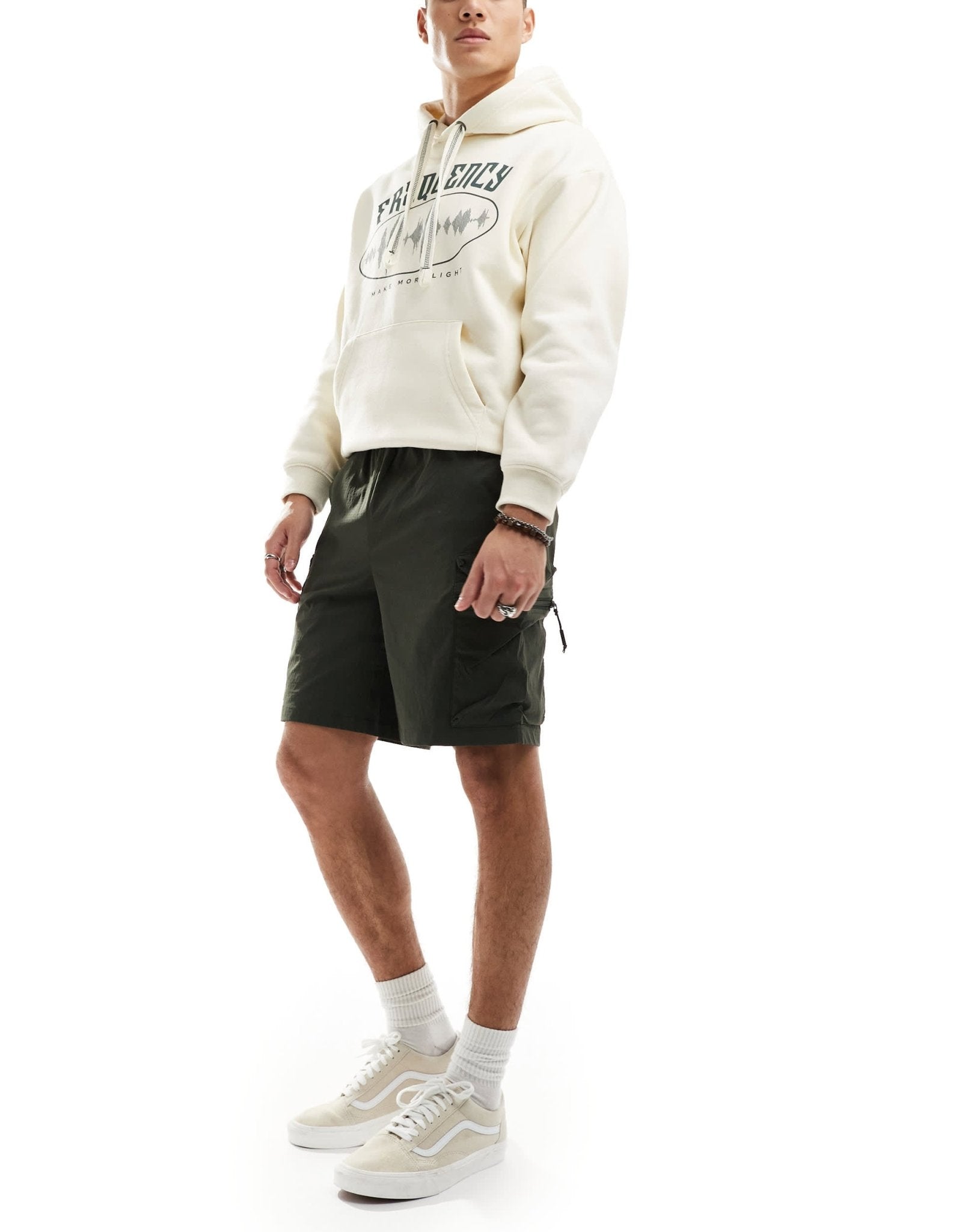 Rains Tomar stretch ripstop utility shorts in dark green - ASOS Sample Sale EU Store
