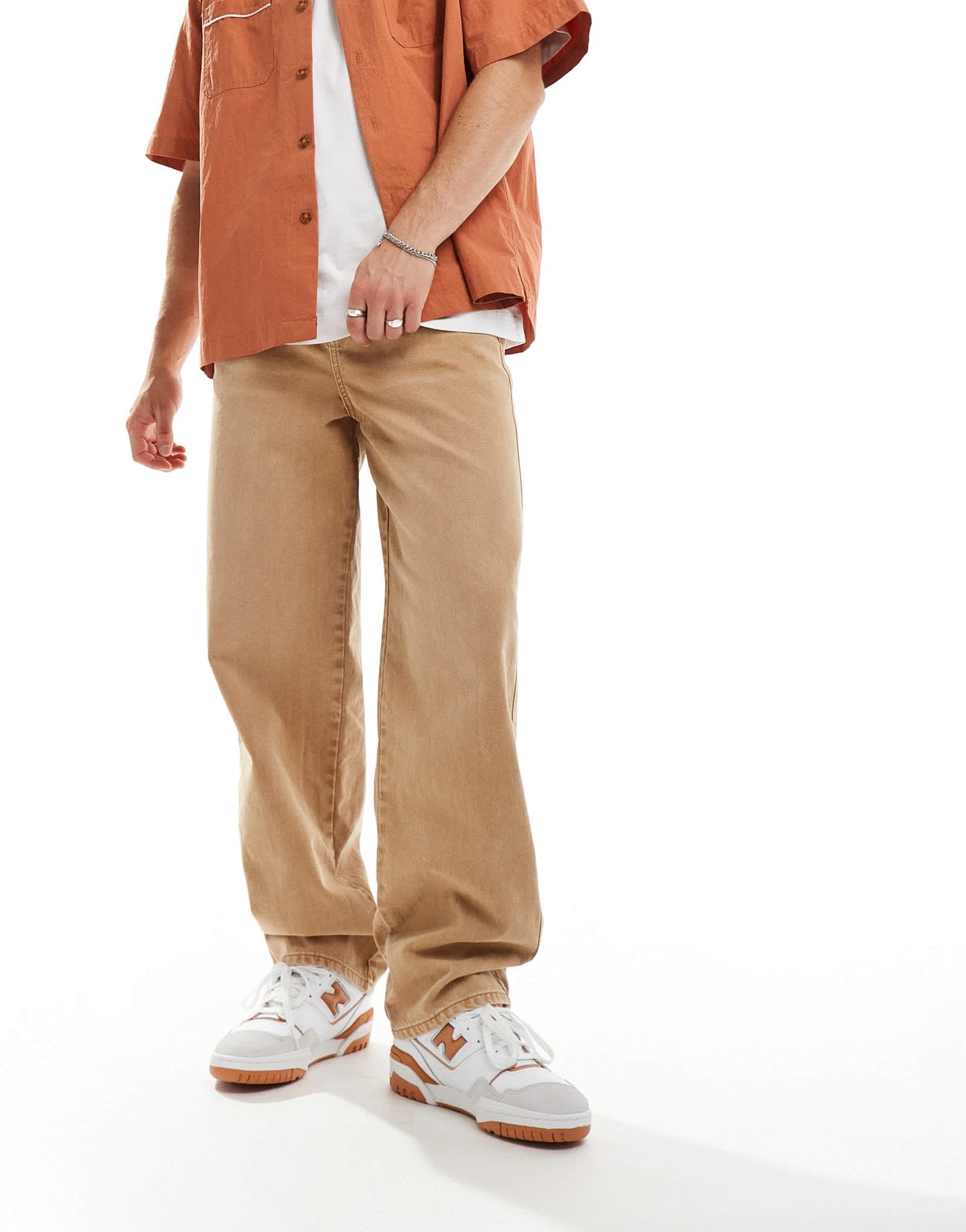 Reclaimed Vintage baggy dad jean in sand - ASOS Sample Sale EU Store