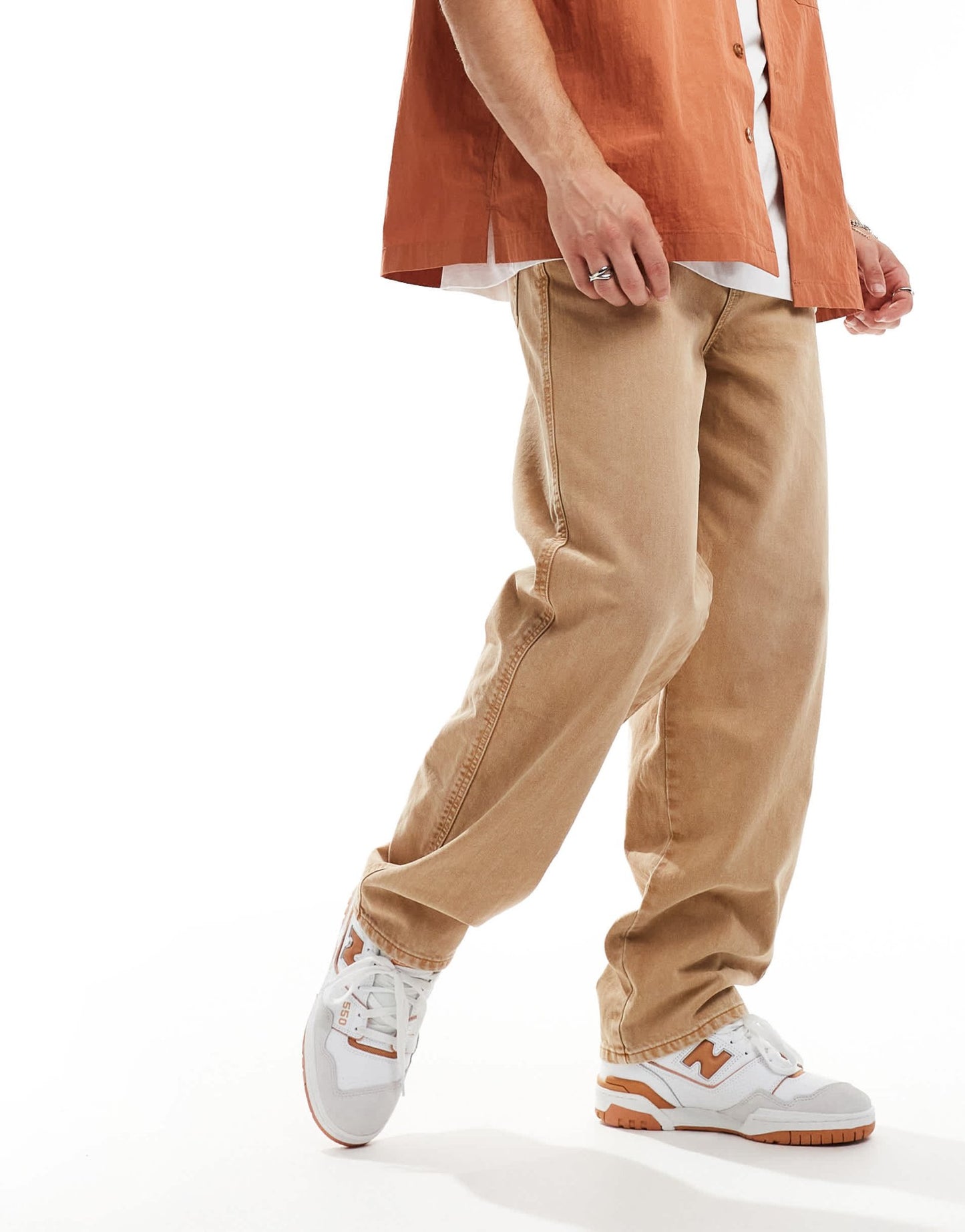 Reclaimed Vintage baggy dad jean in sand - ASOS Sample Sale EU Store