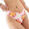 Reclaimed Vintage bikini bottom in pink and orange floral print