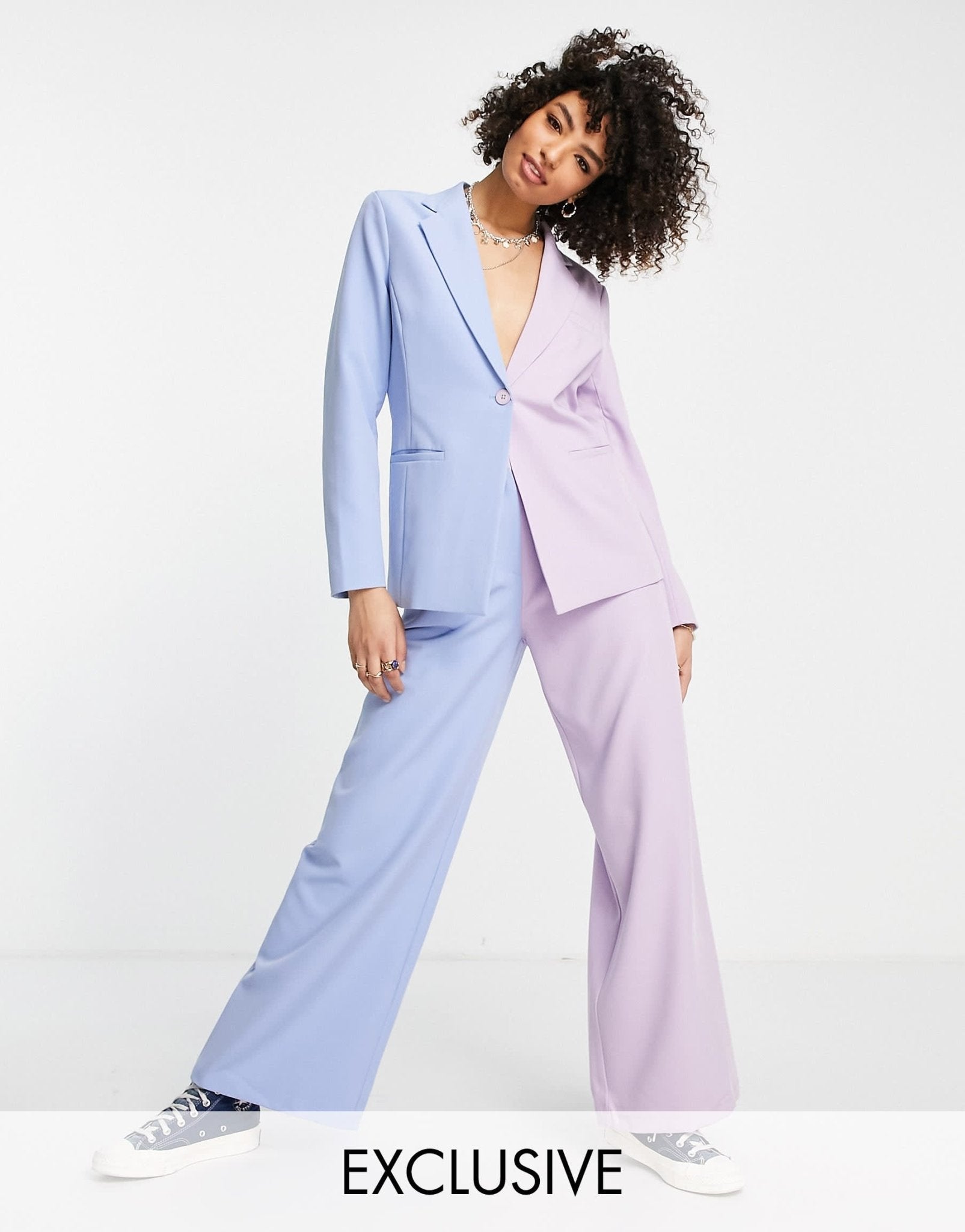 Reclaimed Vintage inspired colour block trouser - ASOS Sample Sale EU Store