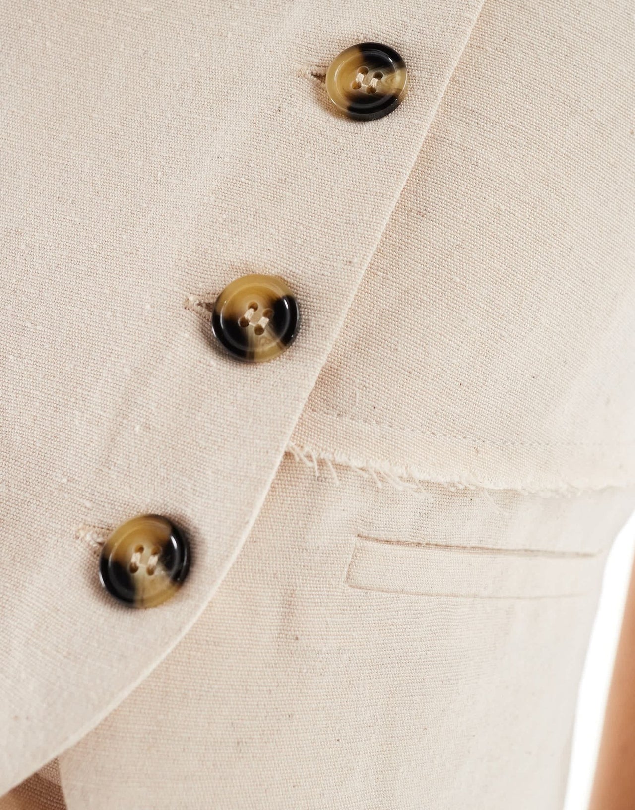 Reclaimed Vintage linen waistcoat - ASOS Sample Sale EU Store
