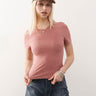 Reclaimed Vintage slim fit baby t-shirt in pink