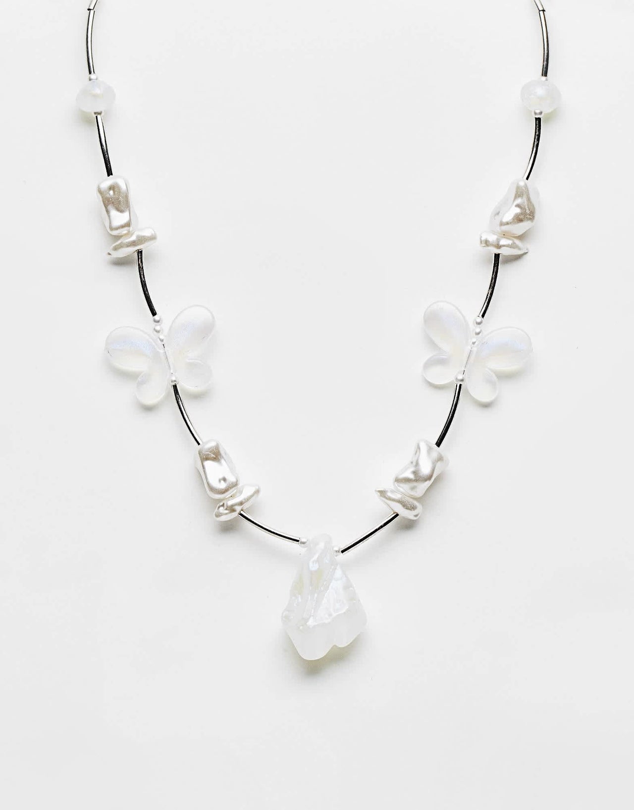 Reclaimed Vintage unisex beaded moonstone necklace - ASOS Sample Sale EU Store