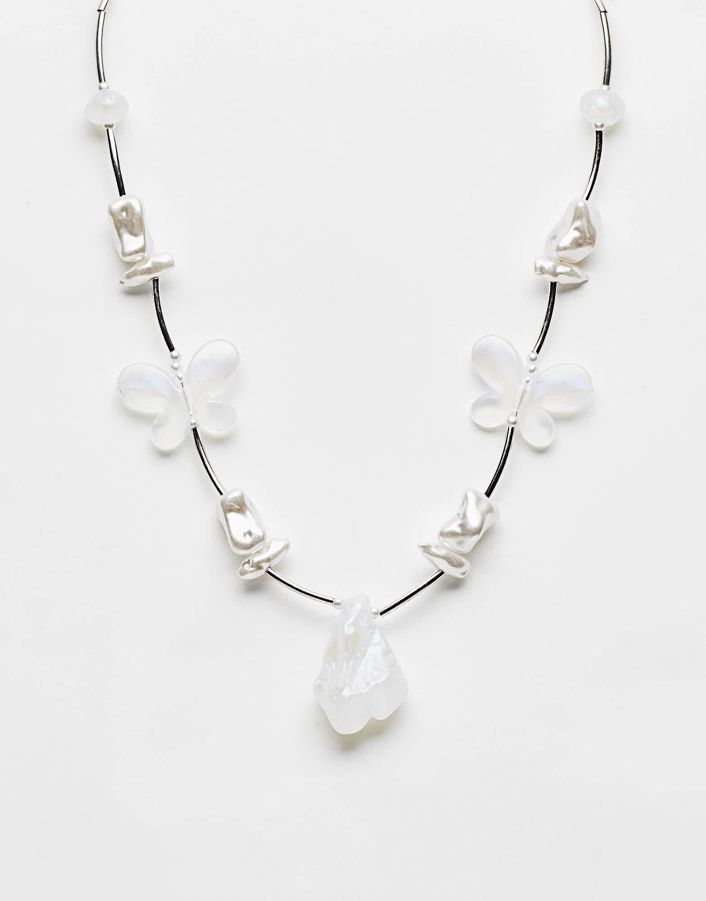 Reclaimed Vintage unisex beaded moonstone necklace - ASOS Sample Sale EU Store