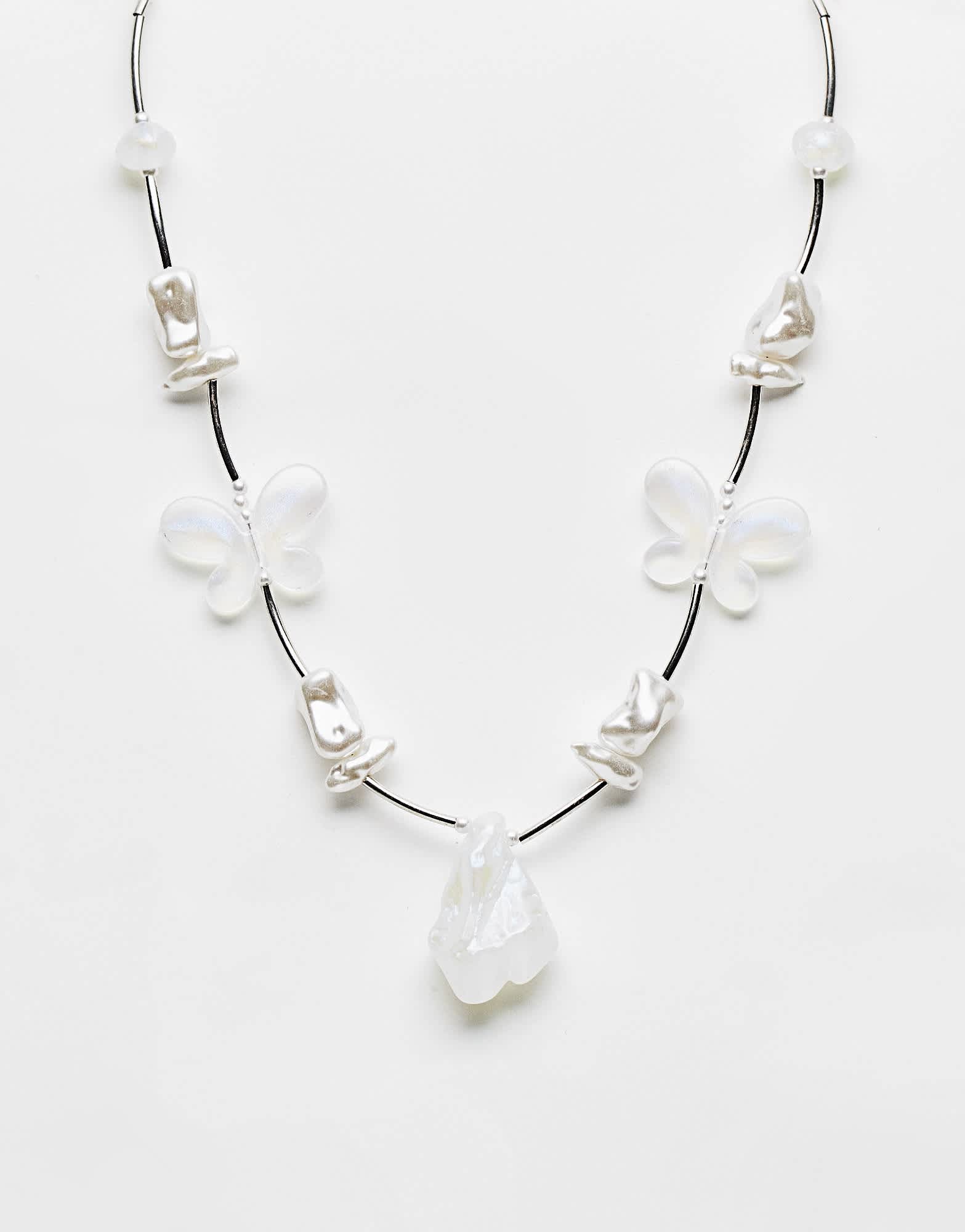Reclaimed Vintage unisex beaded moonstone necklace - ASOS Sample Sale EU Store