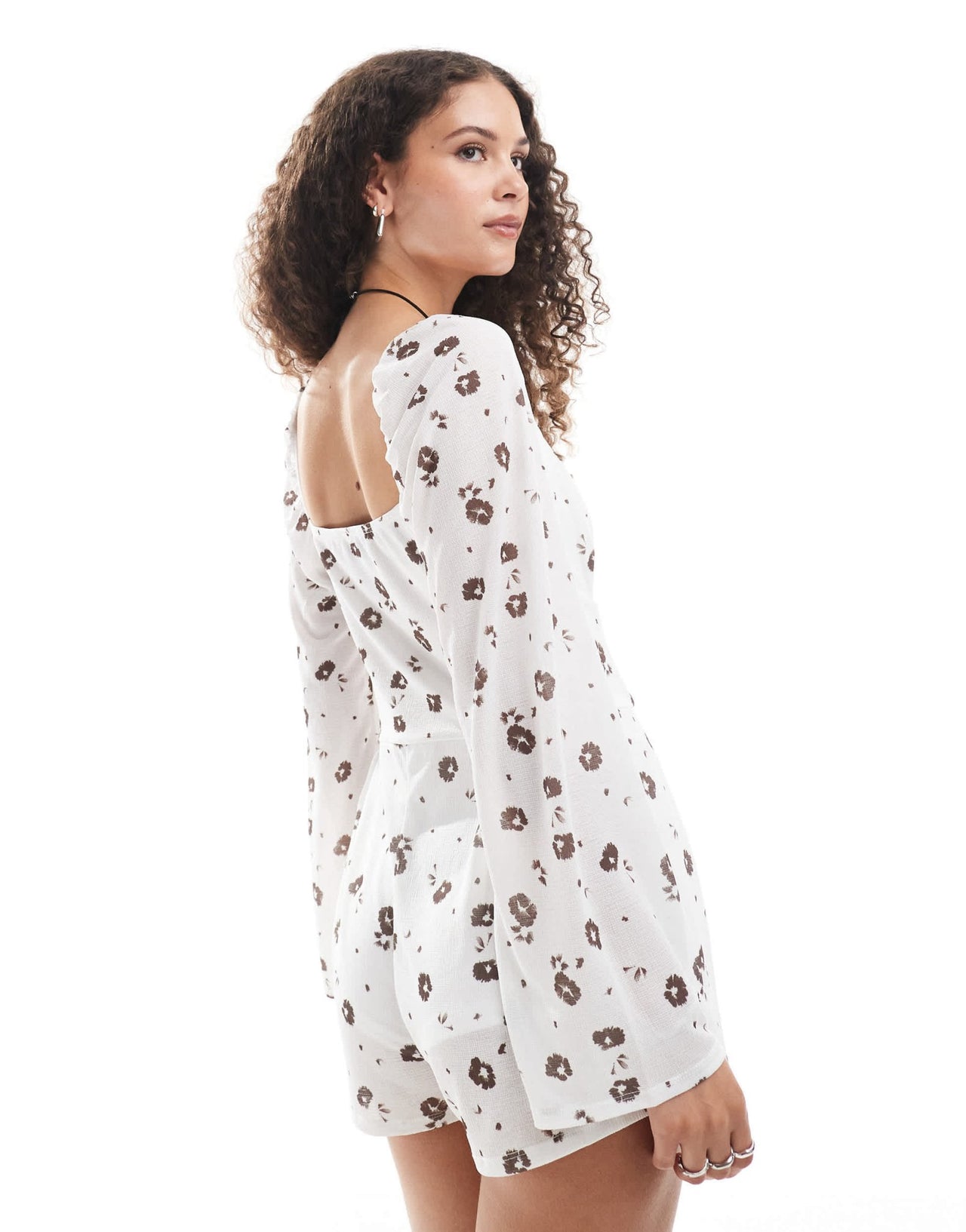Reclaimed Vintage western playsuit in ditsy print - ASOS Sample Sale EU Store