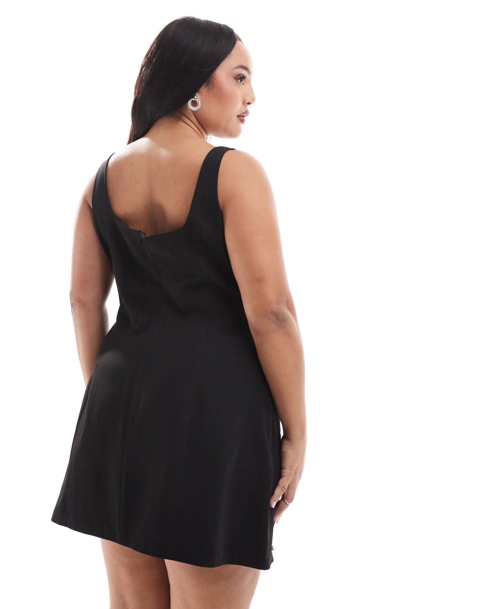 Renee Studio Plus x Michelle Nayla exclusive celestial sequin and pearl embellished side split mini dress in black - ASOS Sample Sale EU Store