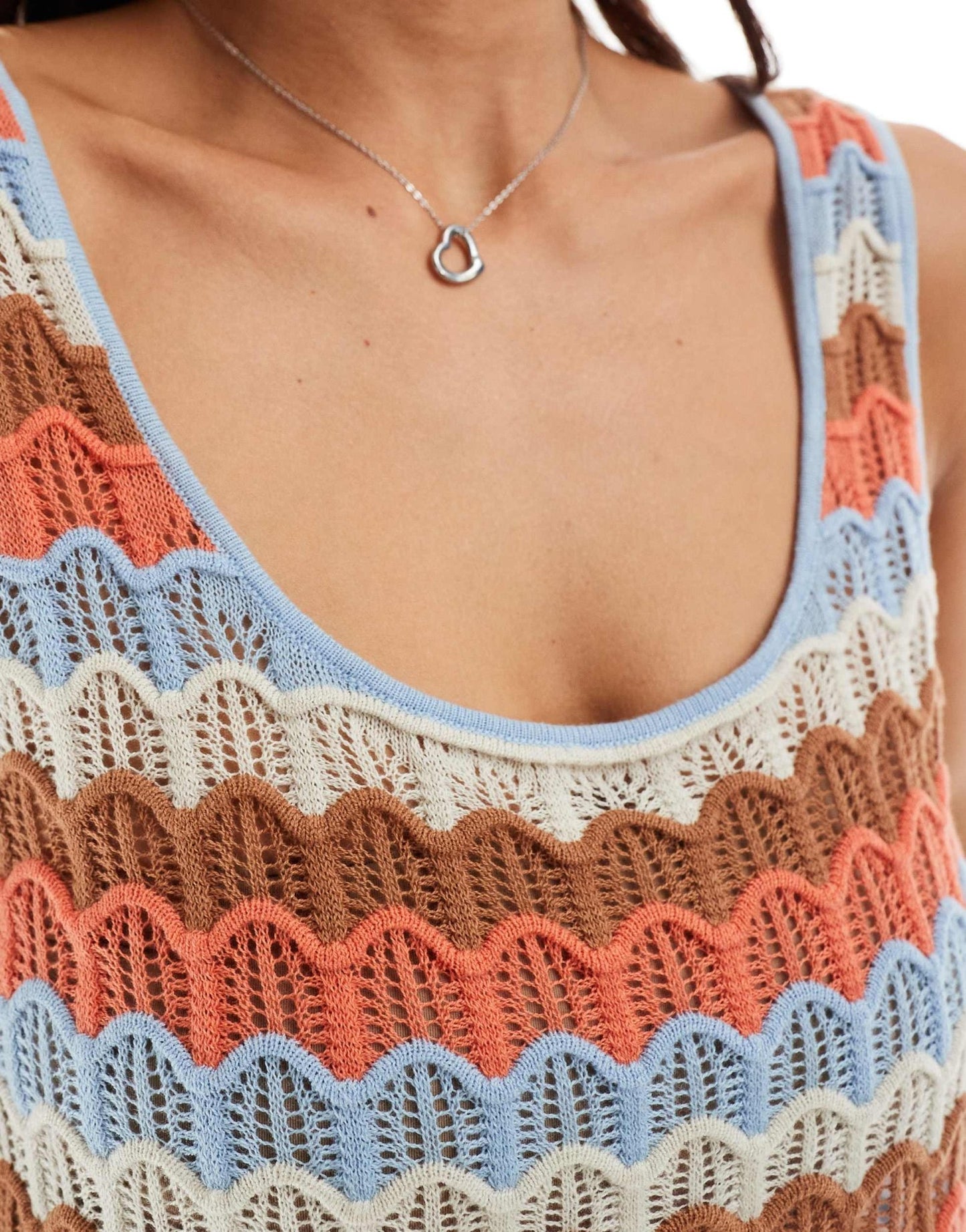Ripcurl santorini sun crochet beach crop top co - ord in multi - ASOS Sample Sale EU Store