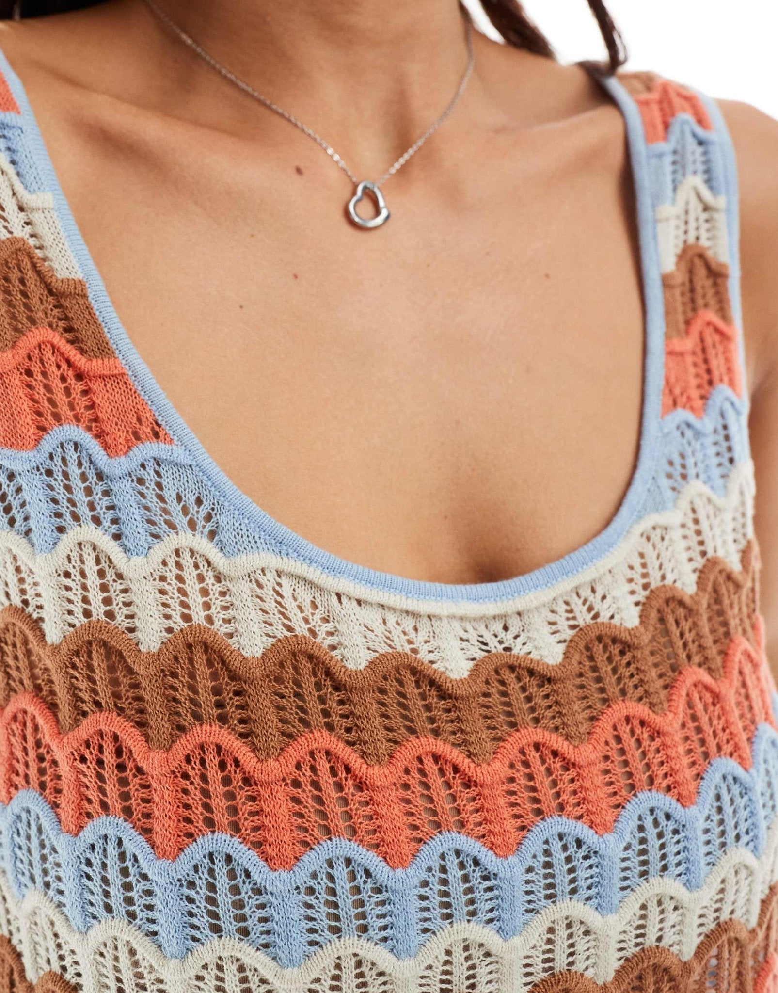 Ripcurl santorini sun crochet beach crop top co - ord in multi - ASOS Sample Sale EU Store