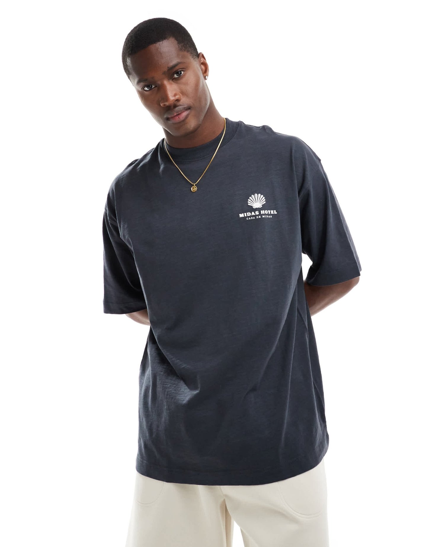 River Island Greek Midas hotel t-shirt in black - ASOS Sample Sale EU Store