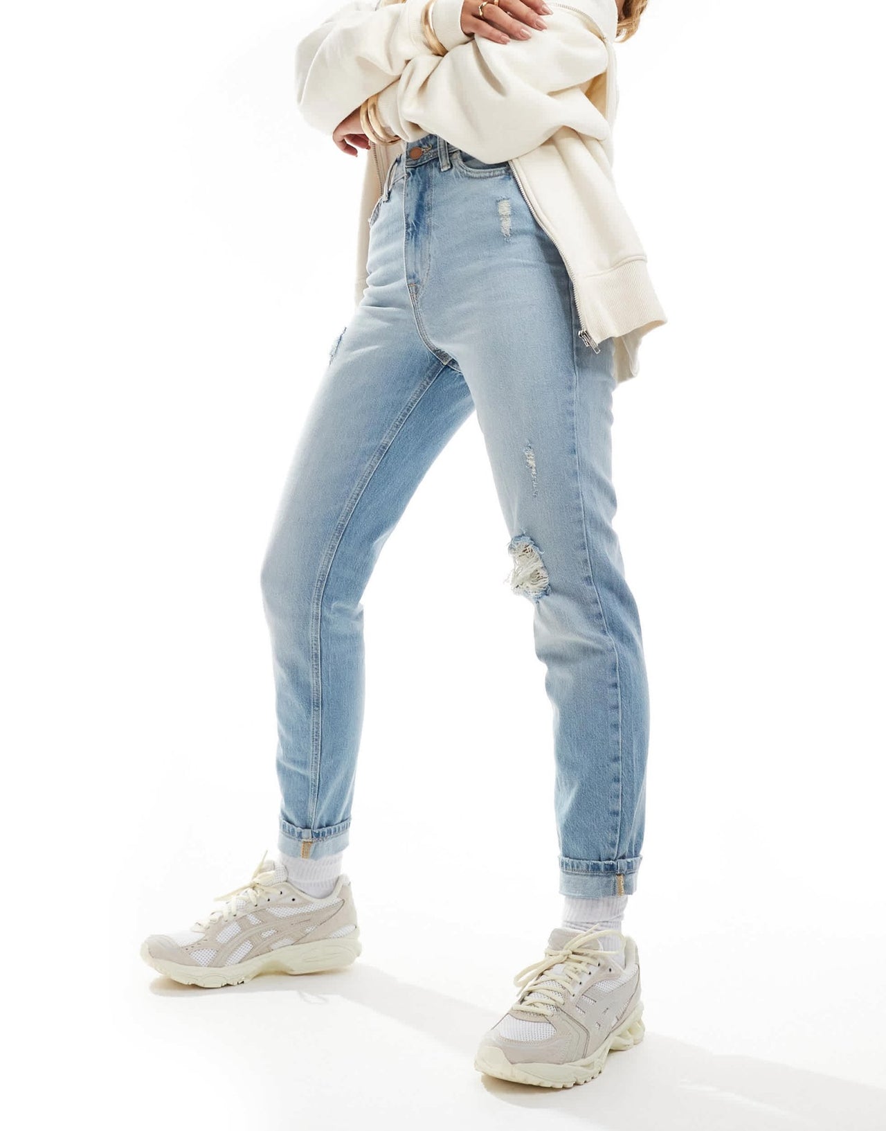 River Island mom sculpt jean in light - blue - ASOS Sample Sale EU Store